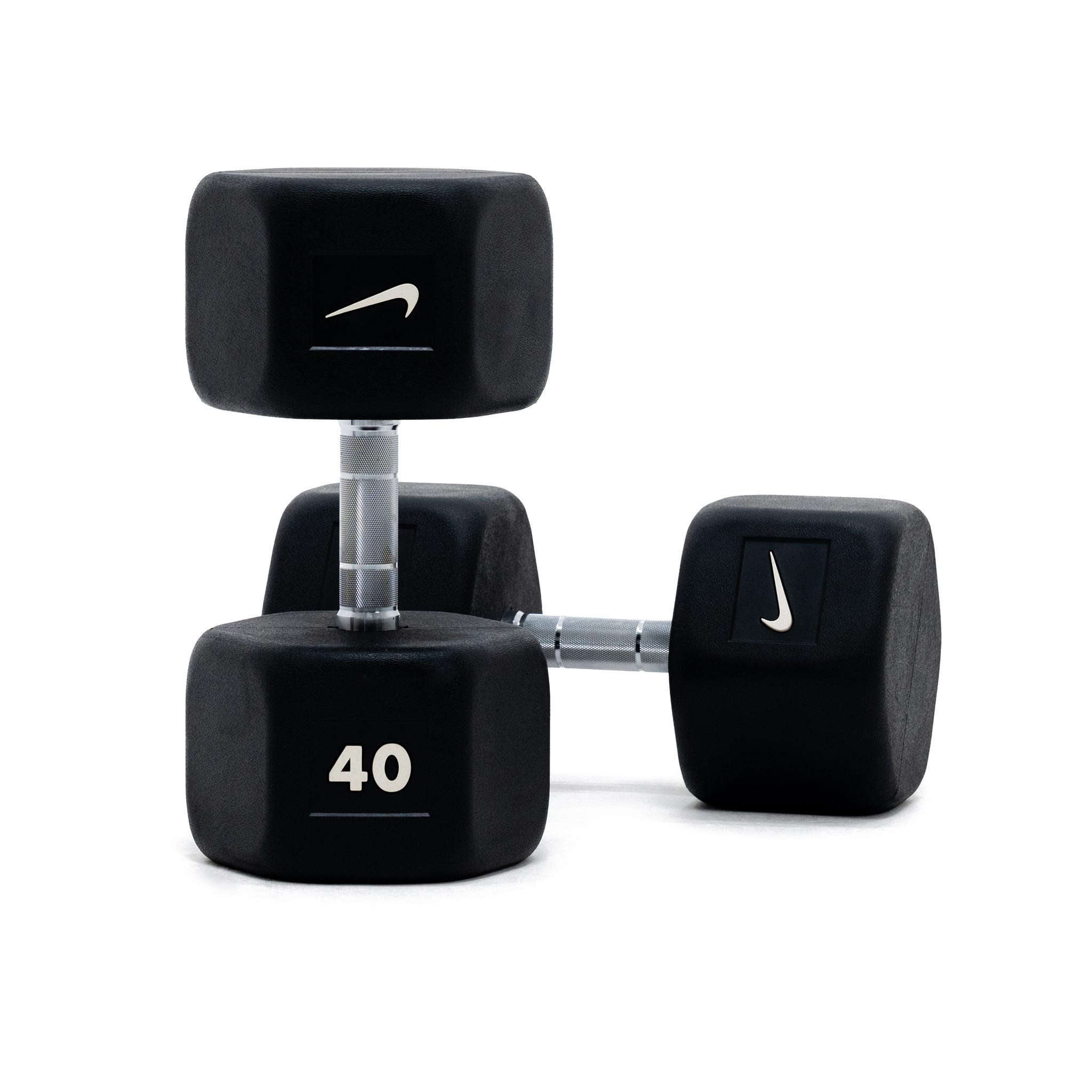 Nike Mancuerna Hexagonal 40 Kg, NEGRO, hi-res