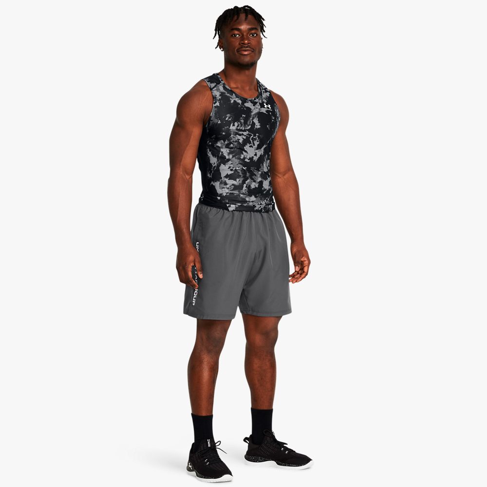 Under Armour Shorts Tech Woven Wordmark, GRIS, hi-res