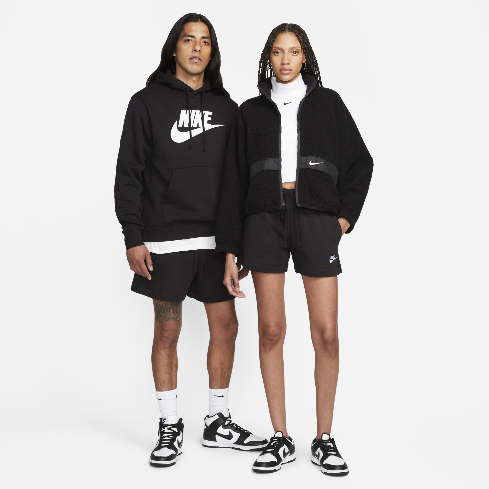 Nike Shorts Sportswear Club Fleece, NEGRO, hi-res