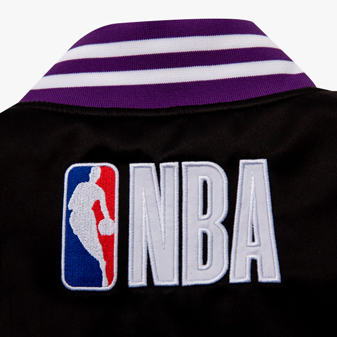 NBA Chaqueta Logo Patches Heat, NEGRO, hi-res