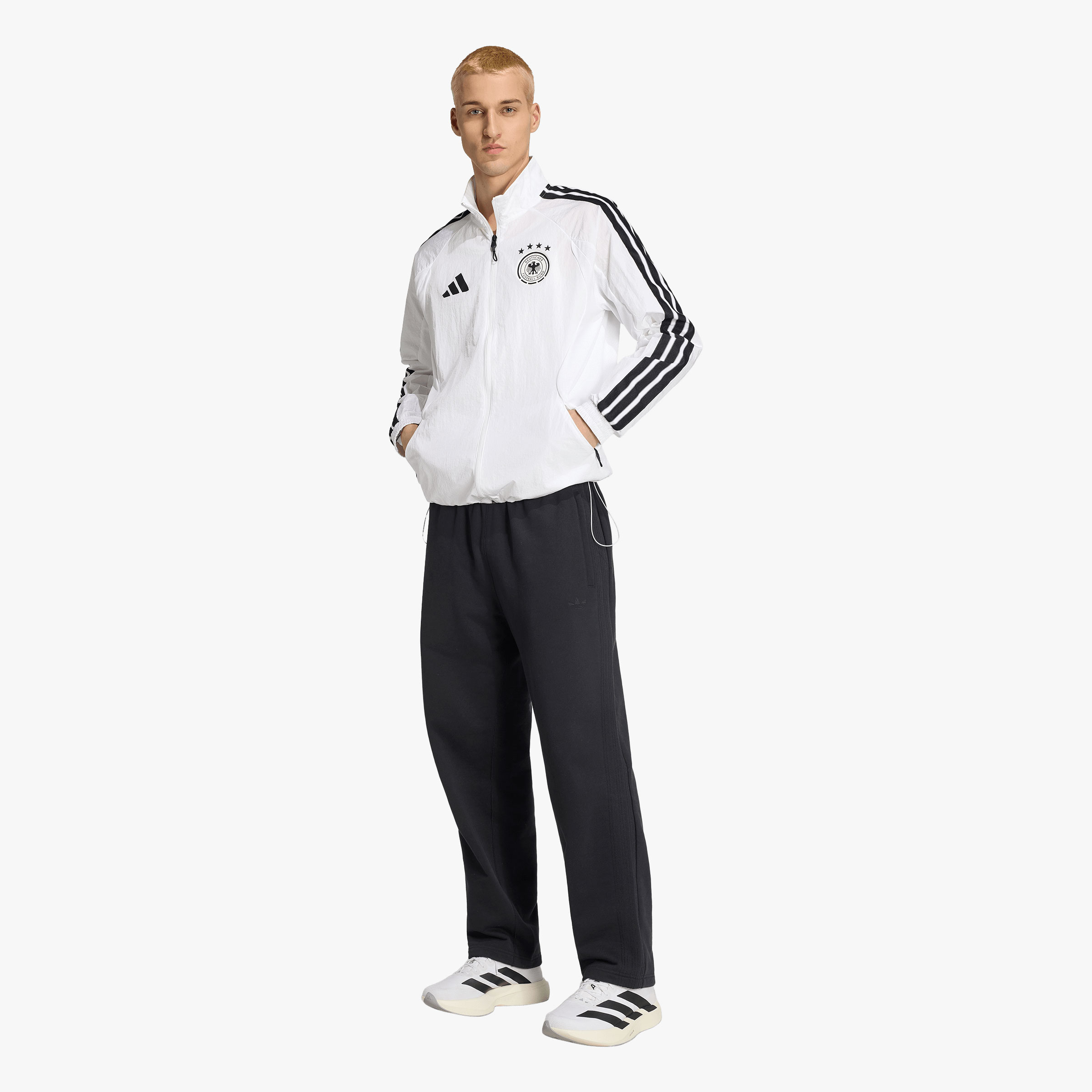 adidas Chaqueta Local Alemania 2026 Himno, BLANCO, hi-res