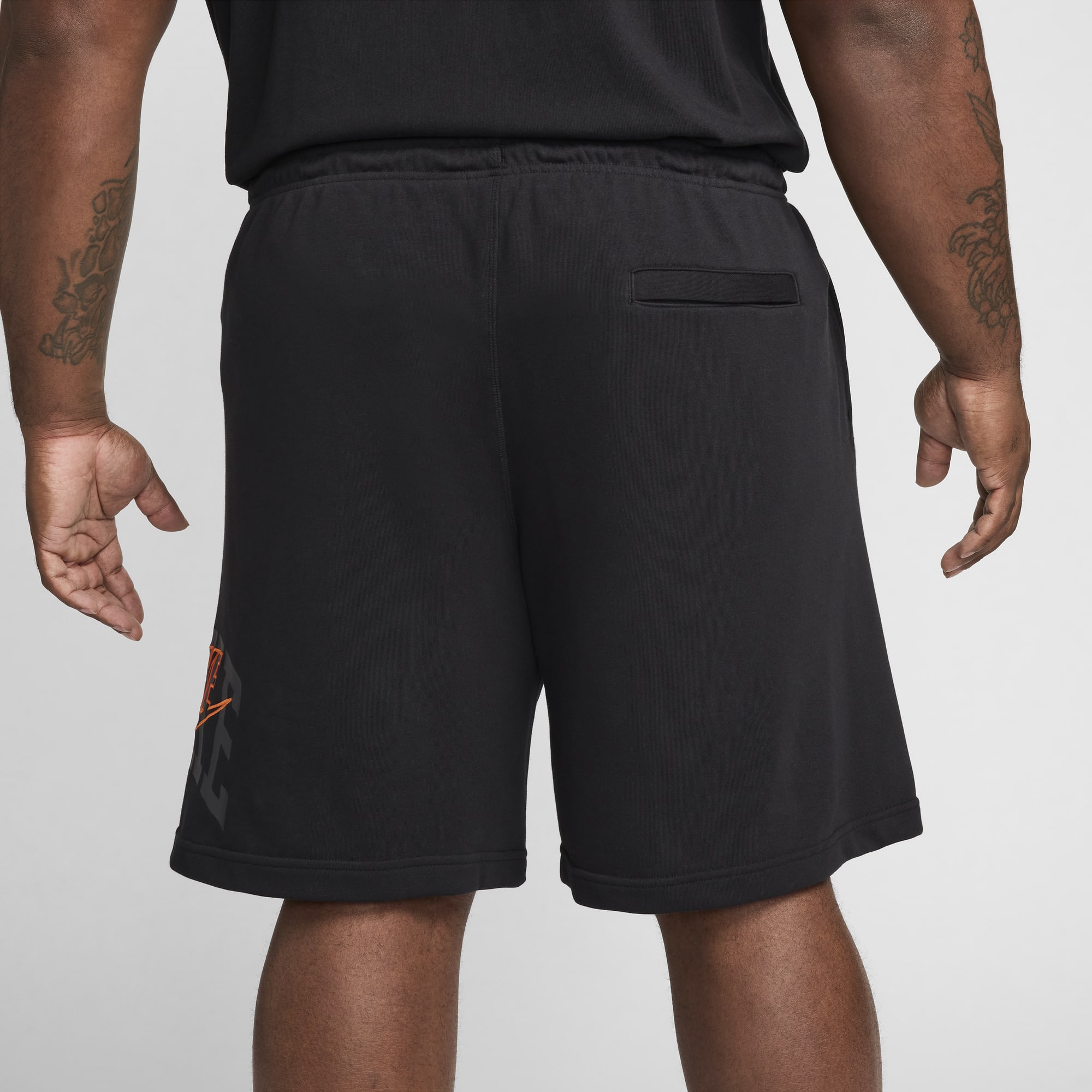 Nike Shorts de French Terry Club, NEGRO, hi-res