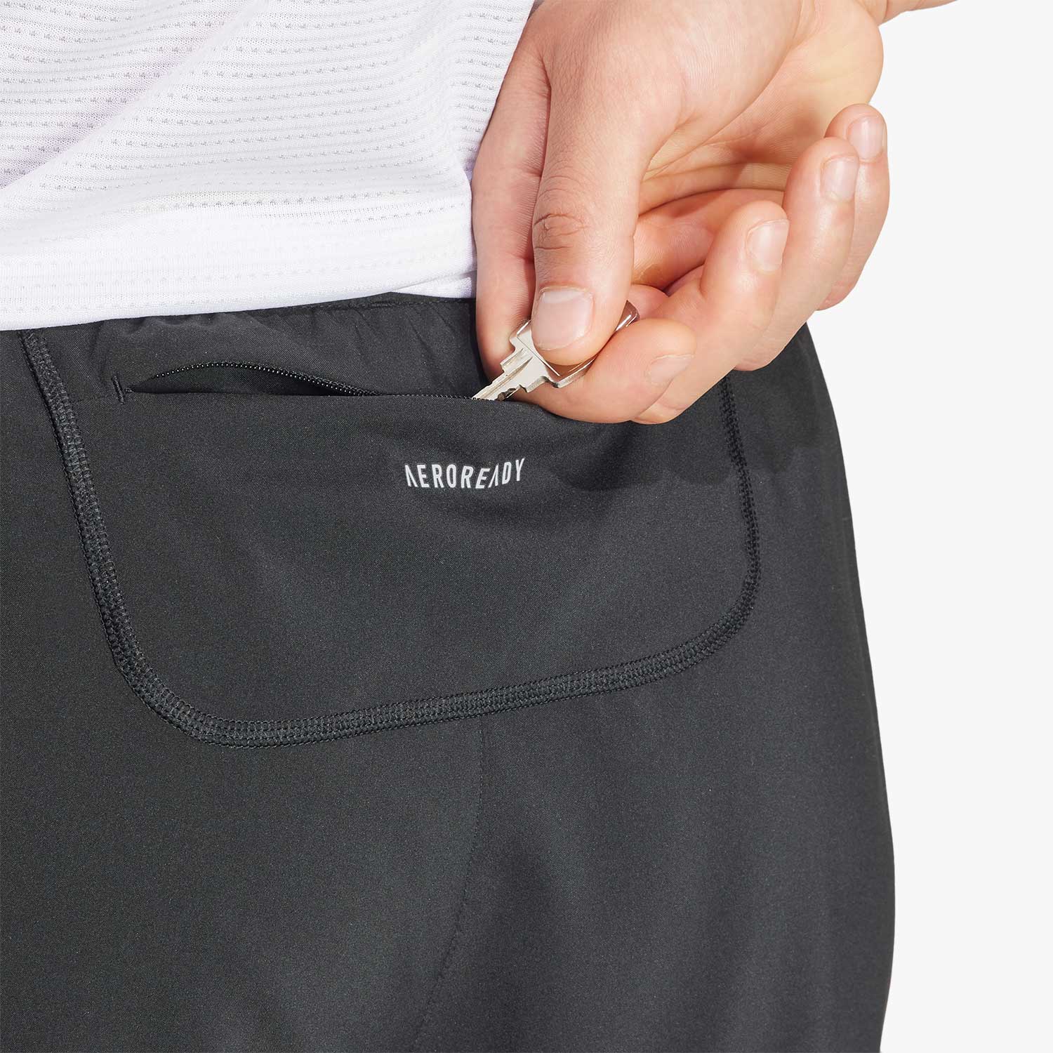 adidas Shorts Own The Run, NEGRO, hi-res