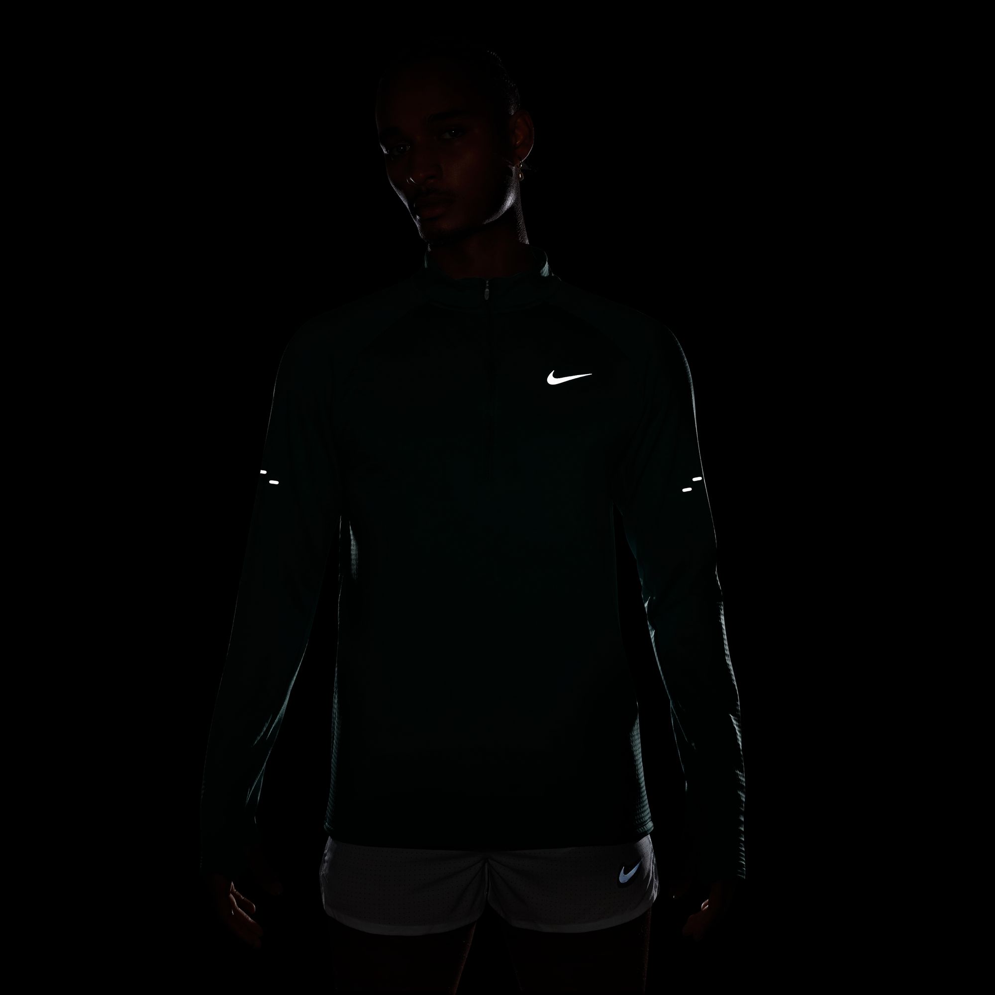 Nike Polera Stride Therma-FIT Repel, NEGRO, hi-res