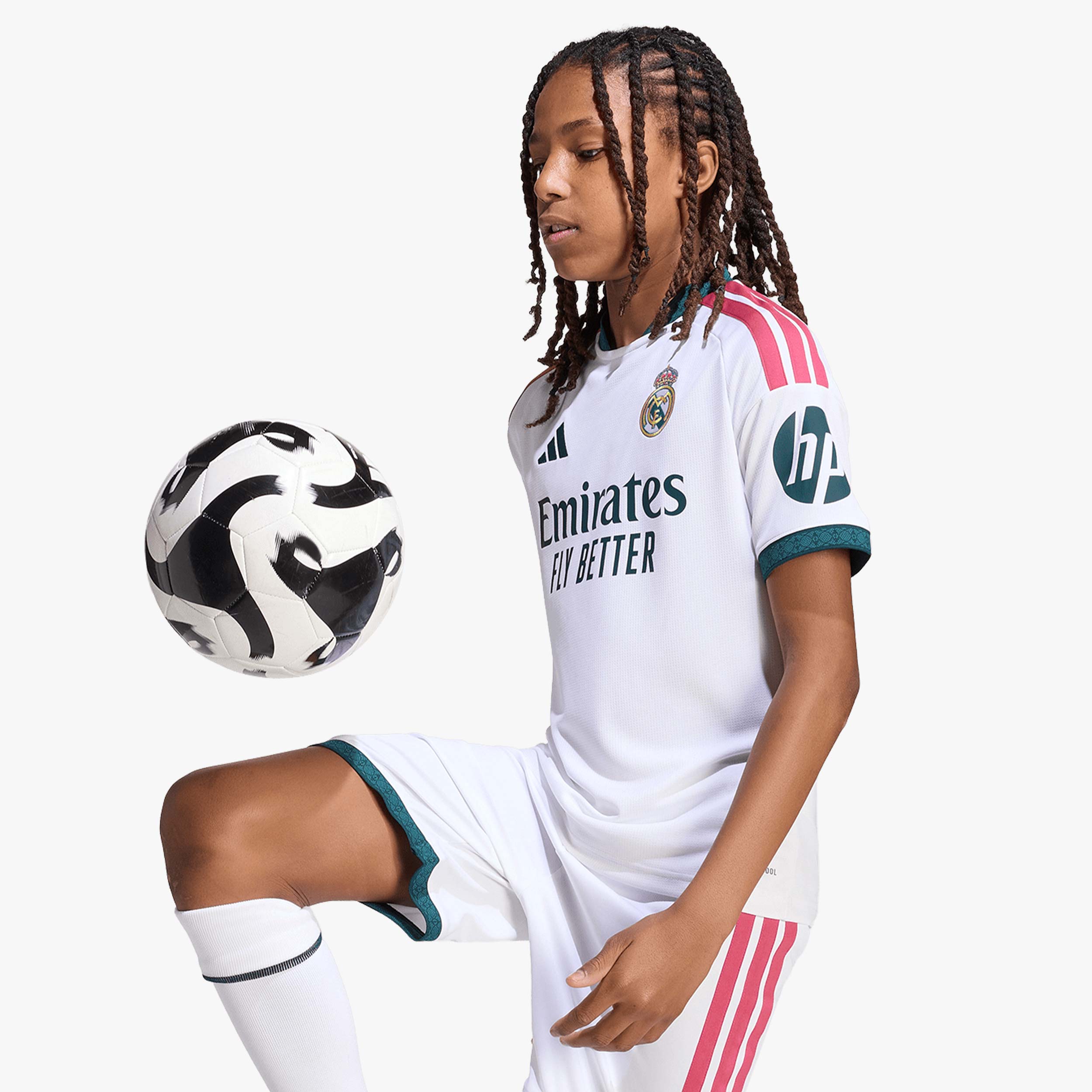 adidas Camiseta Real Madrid Local 26/27 Ni&ntilde;os, BLANCO, hi-res