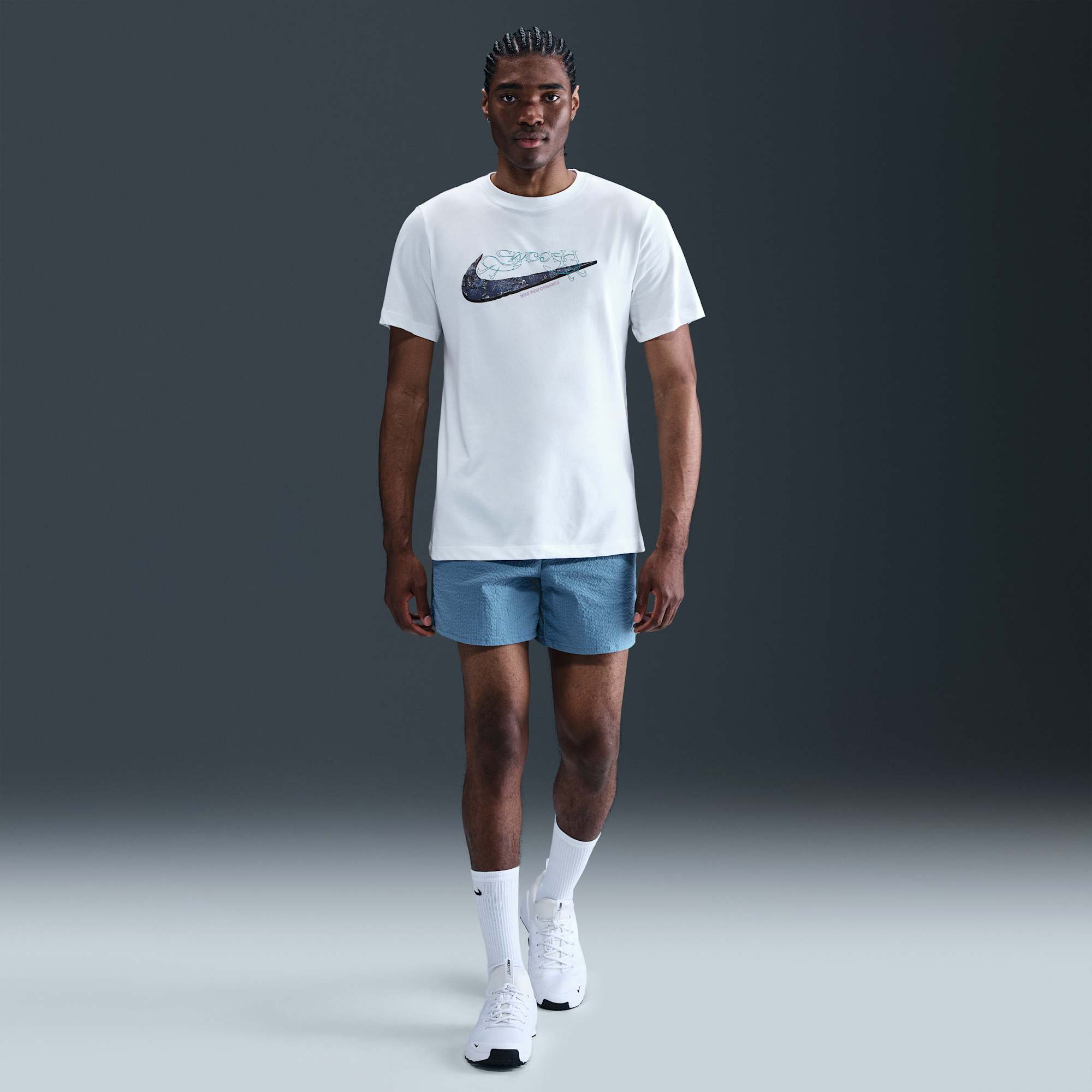 Nike Polera Dri-FIT, BLANCO, hi-res