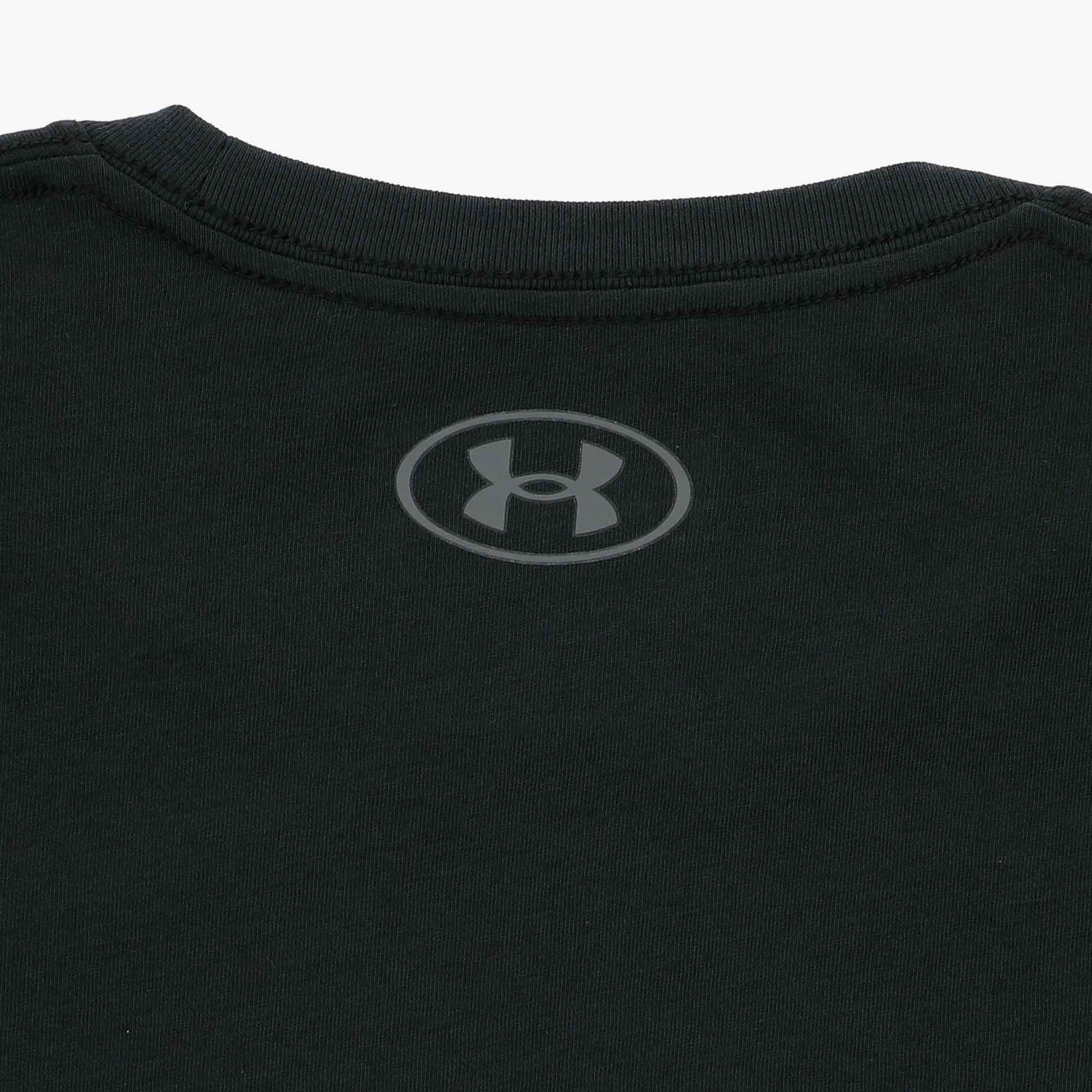 Under Armour Polera Left Chest Logo, NEGRO, hi-res