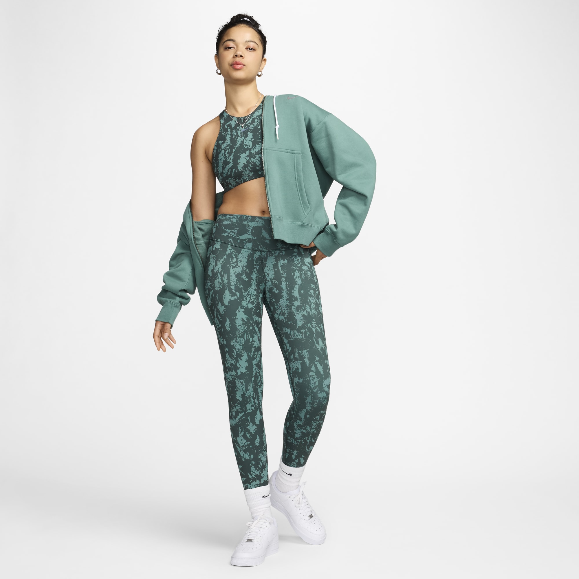 Nike Calzas One, VERDE, hi-res