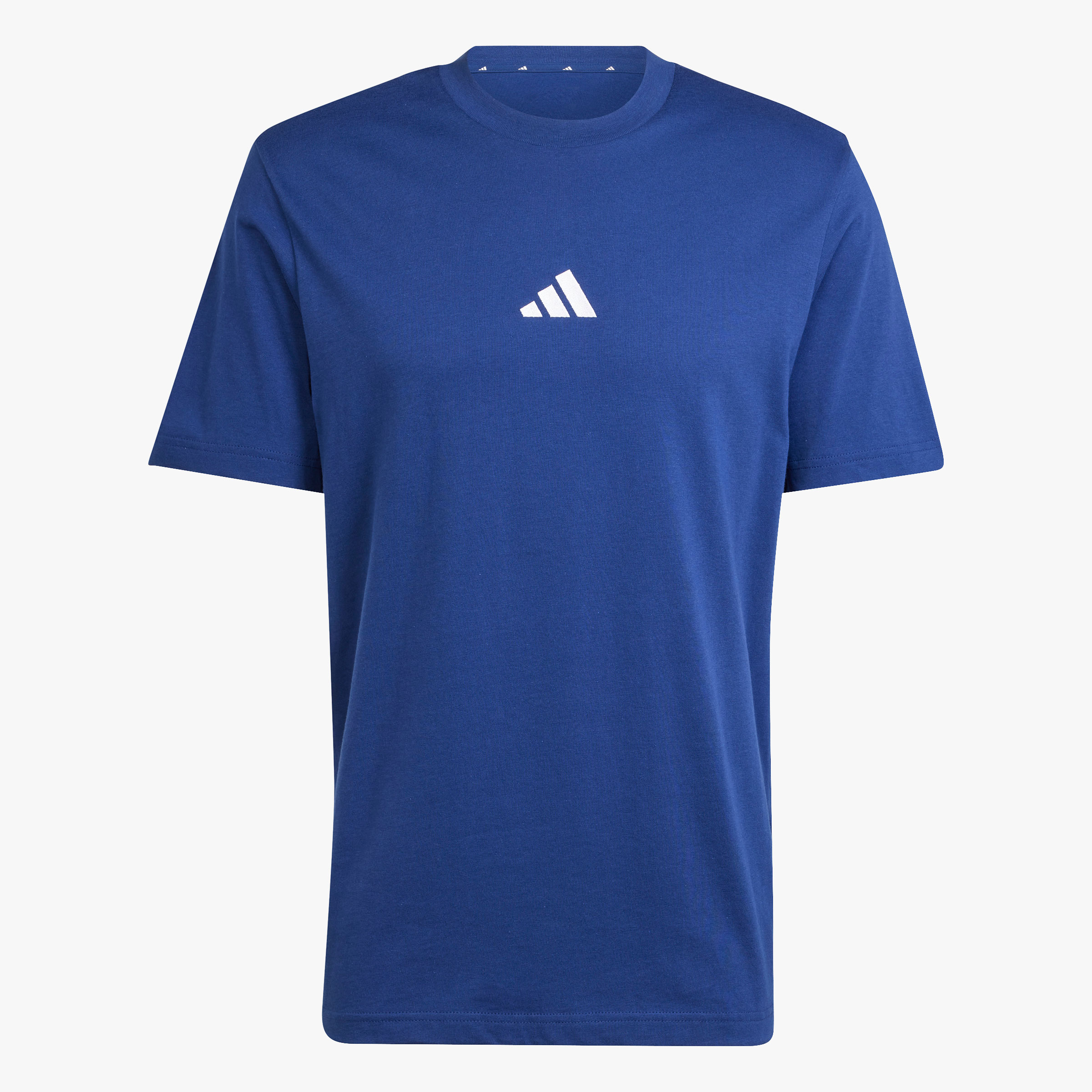 adidas Polera Essentials Logo Peque&ntilde;o, AZUL, hi-res