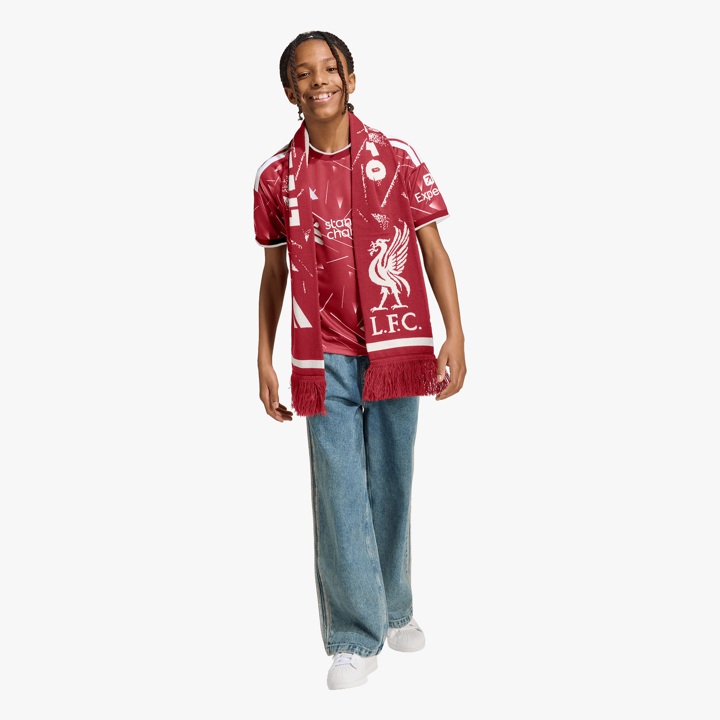 adidas Camiseta Liverpool FC Local 26/27 Ni&ntilde;os, ROJO, hi-res