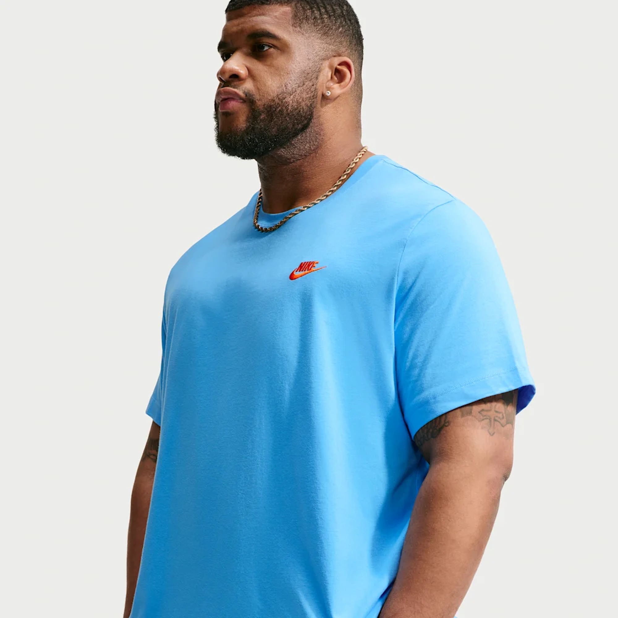 Nike Polera Sportswear Club, AZUL, hi-res