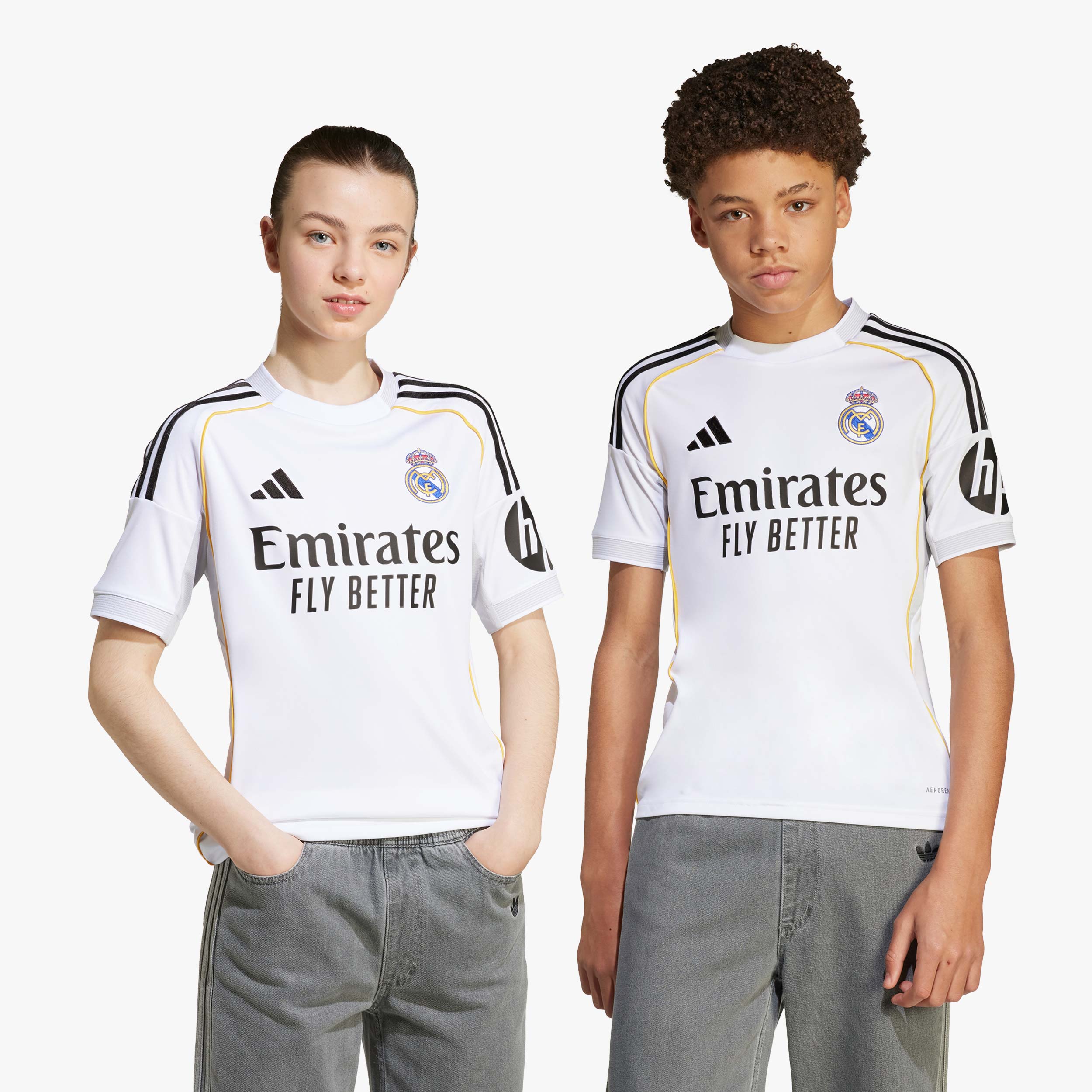 adidas Camiseta Real Madrid Visitante 25/26 Ni&ntilde;os, BLANCO, hi-res