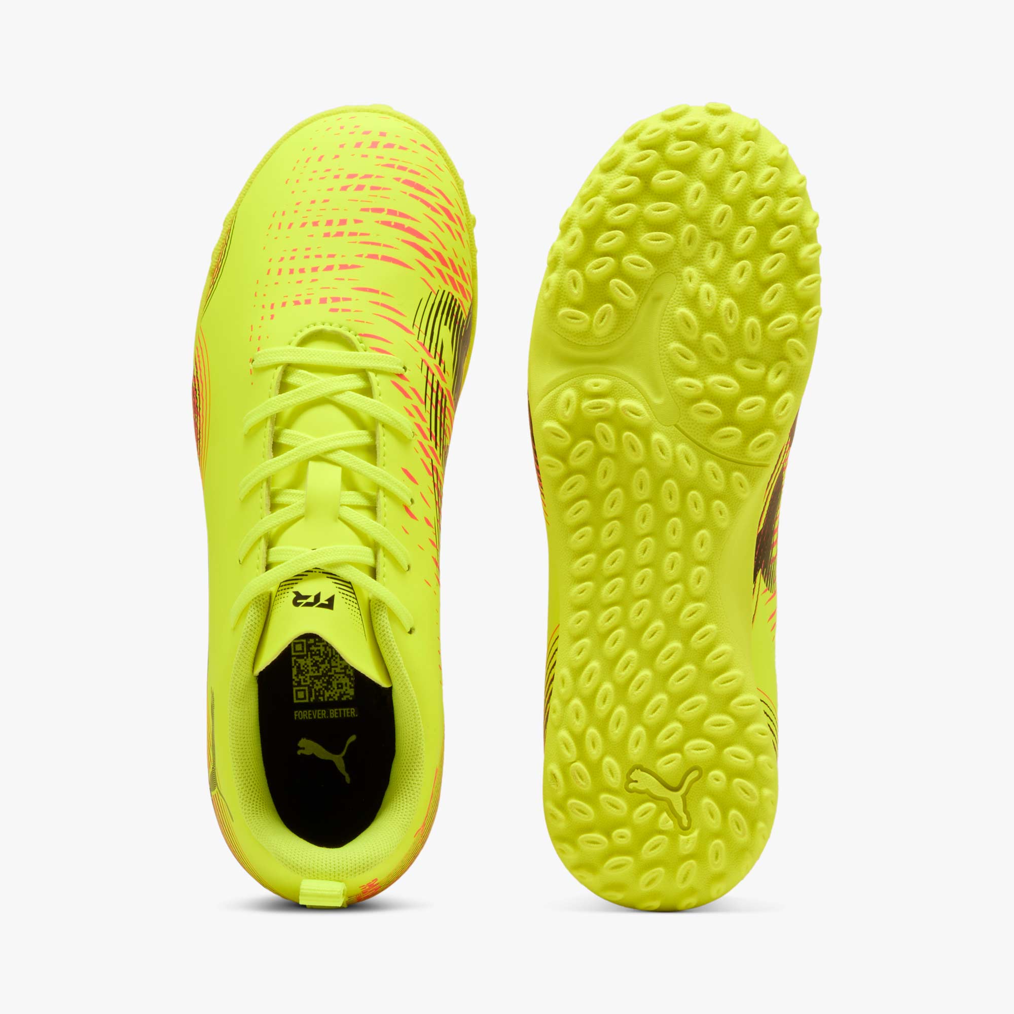 Puma Zapatillas Future 8 Play TT Juvenil, AMARILLO, hi-res