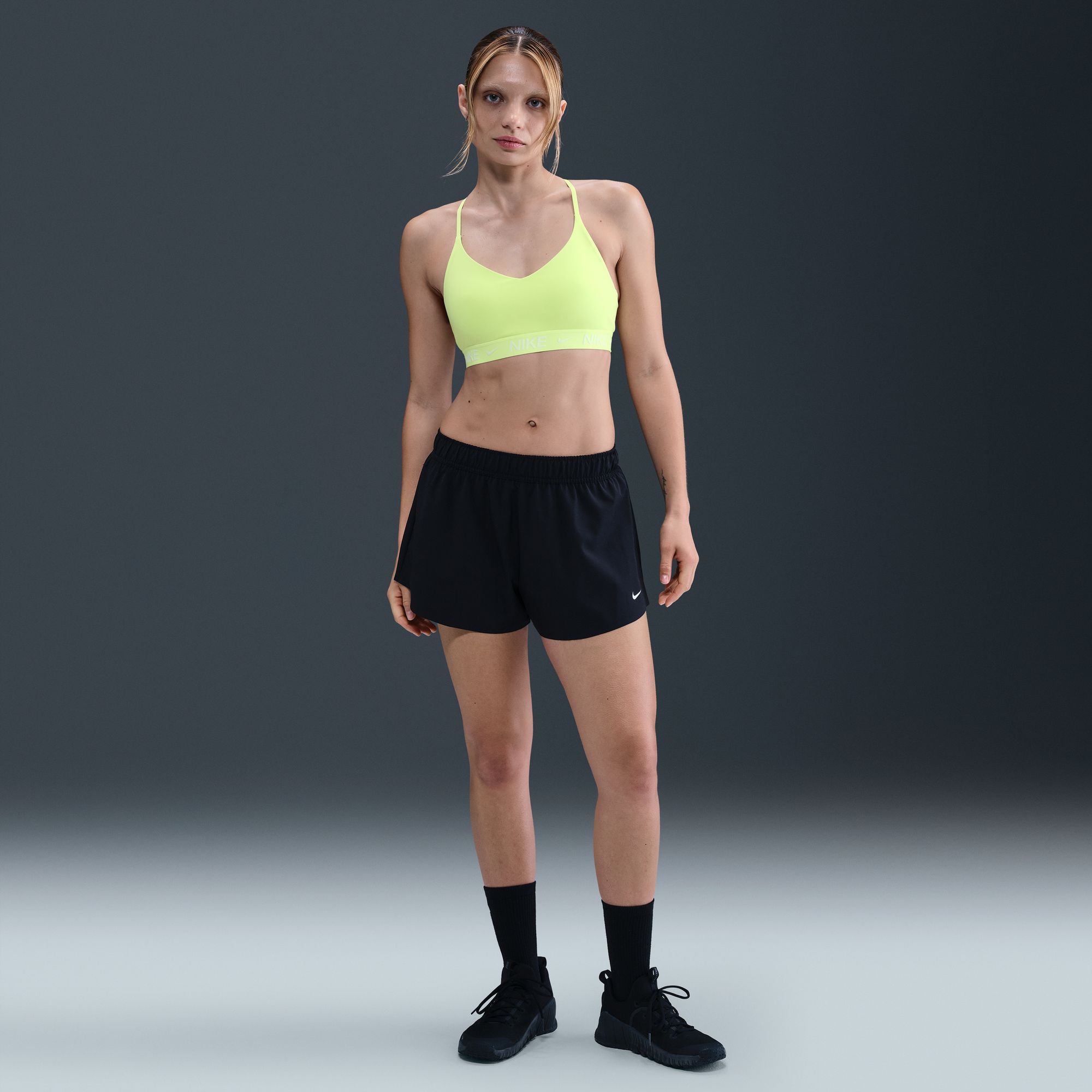 Nike Top Deportivo Indy Light Support, AMARILLO, hi-res