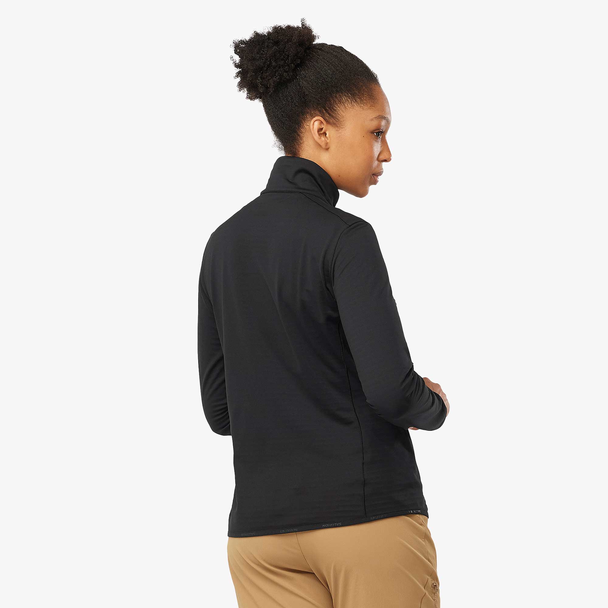 Salomon Poler&oacute;n Outrack Full Zip Mid, NEGRO, hi-res