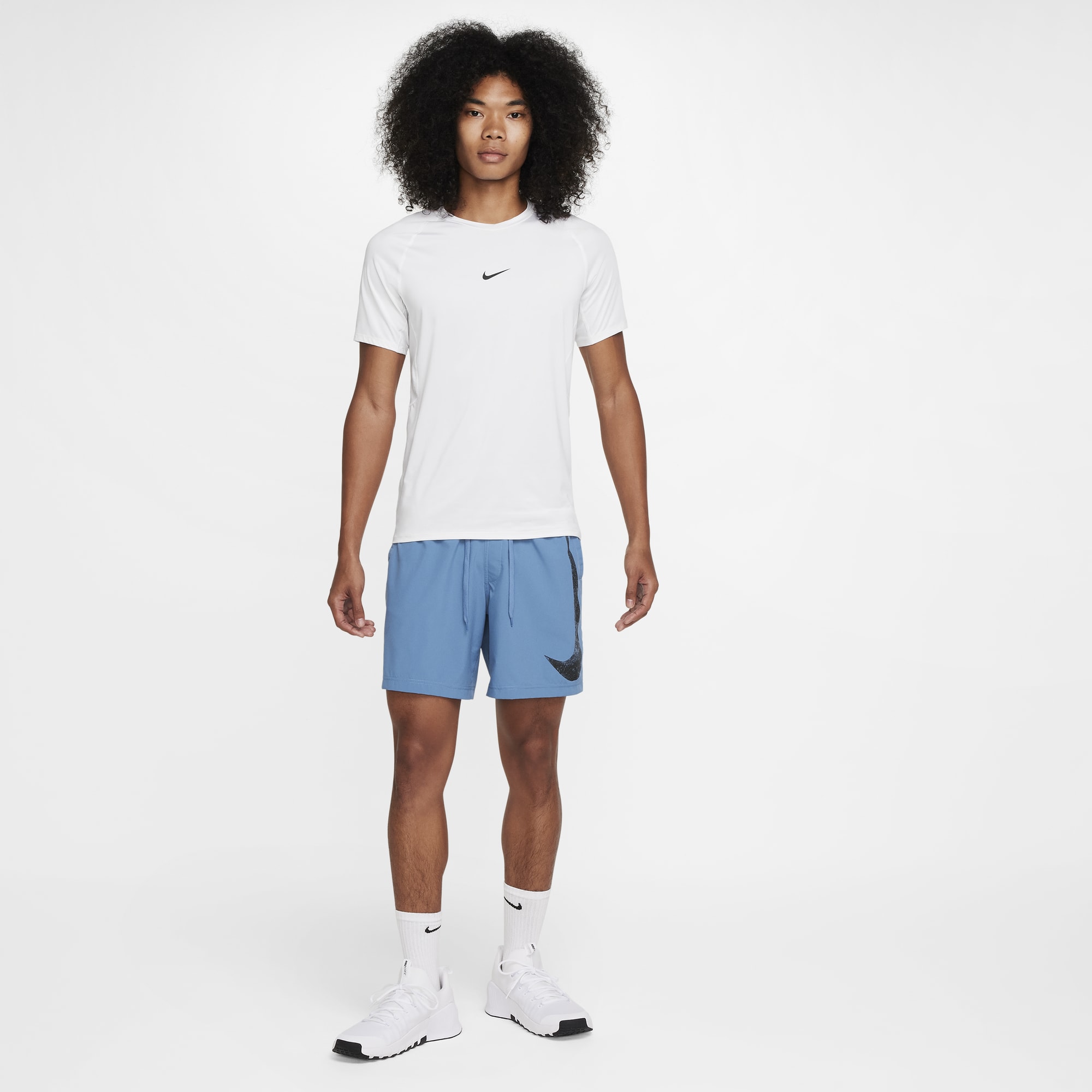 Nike Shorts Form Swoosh, AZUL, hi-res