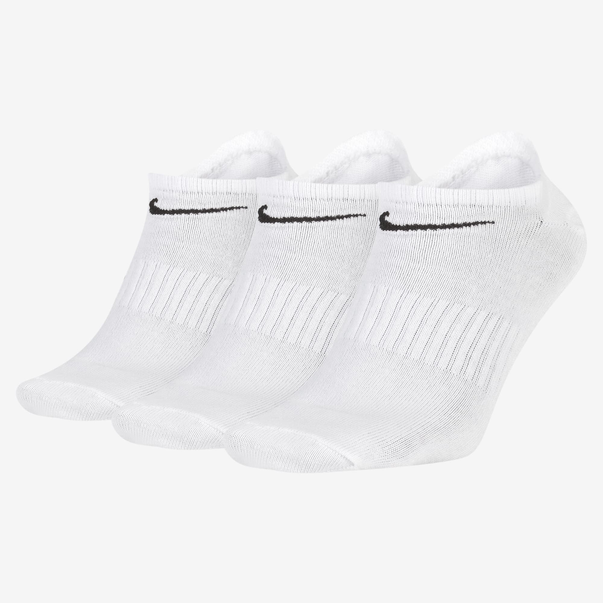 Nike Calcetines Everyday Lightweight Invisibles 3 Pares, BLANCO, hi-res
