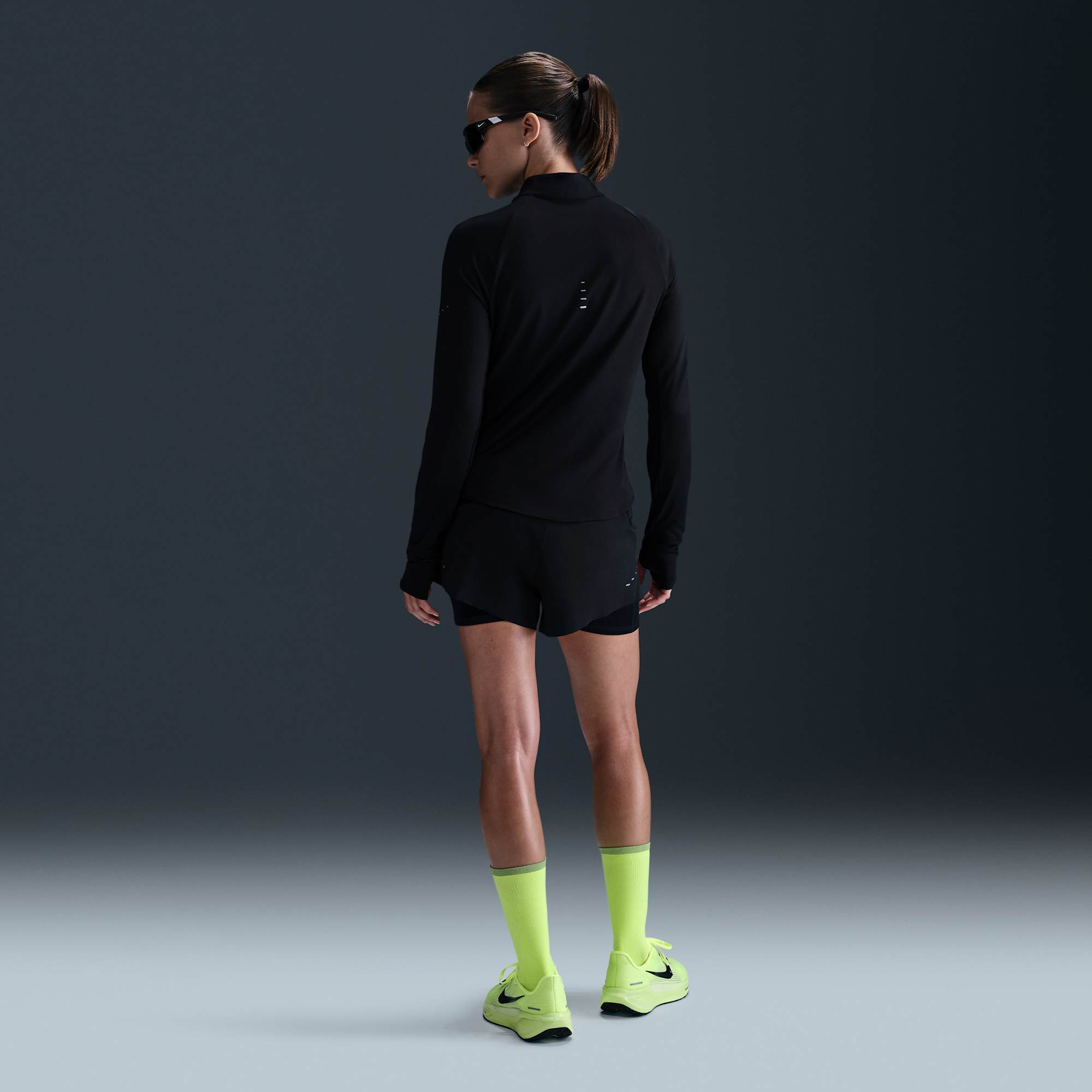 Nike Polera Swift, NEGRO, hi-res