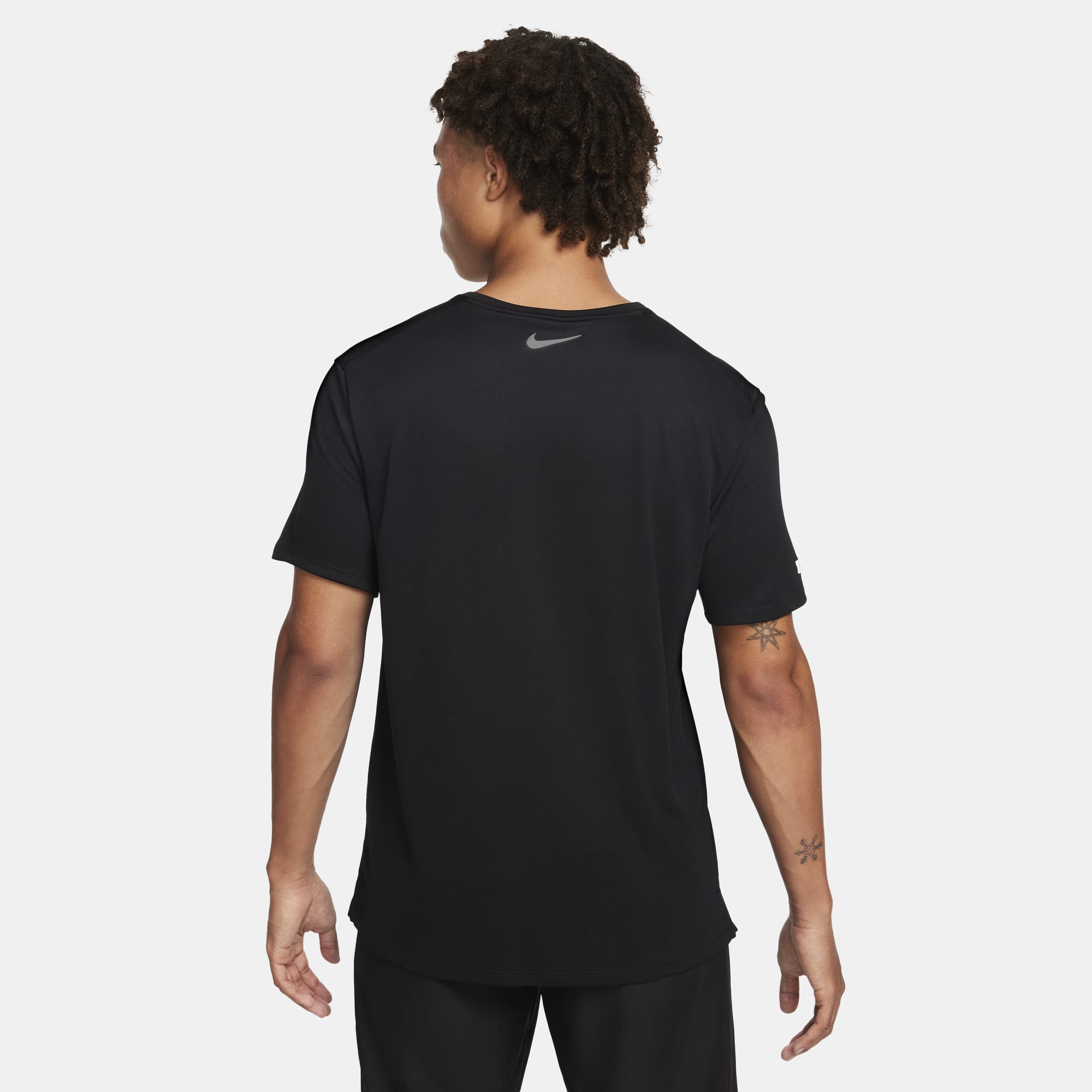 Nike Polera Miler Flash, NEGRO, hi-res