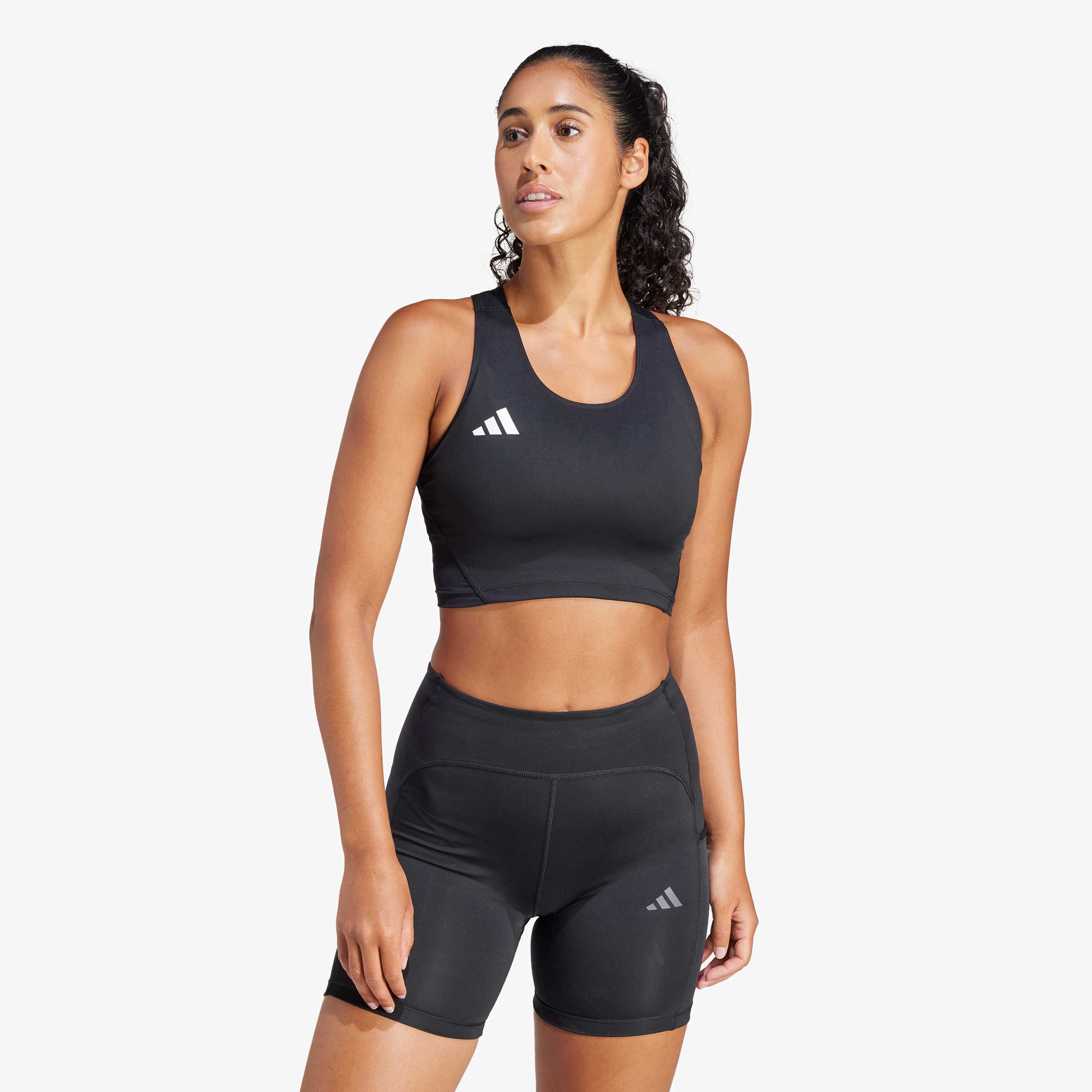 adidas Polera Corta de Running Adizero Essentials, NEGRO, hi-res
