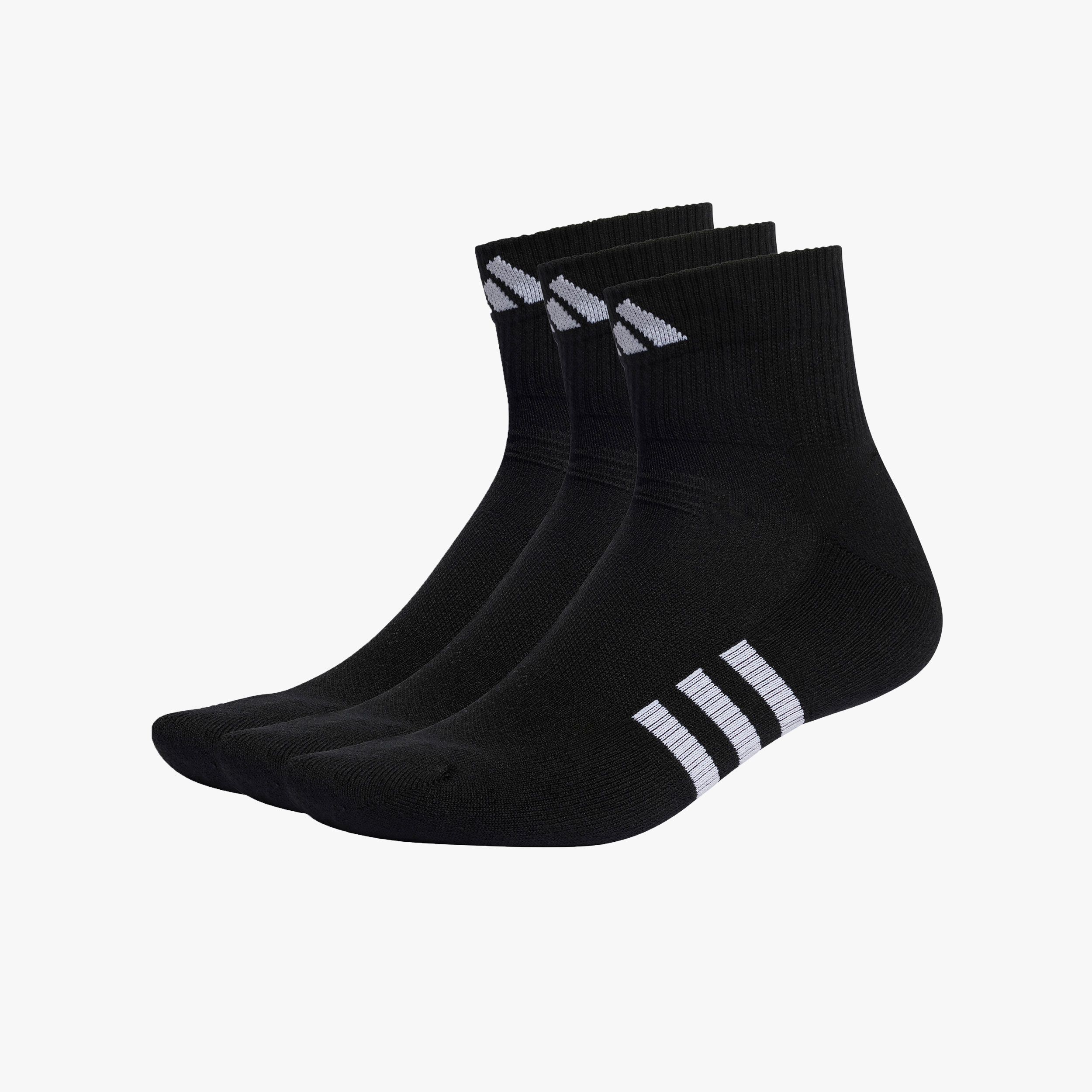 adidas Calcetines Performance Cushioned Mid-Cut 3 Pares, NEGRO, hi-res