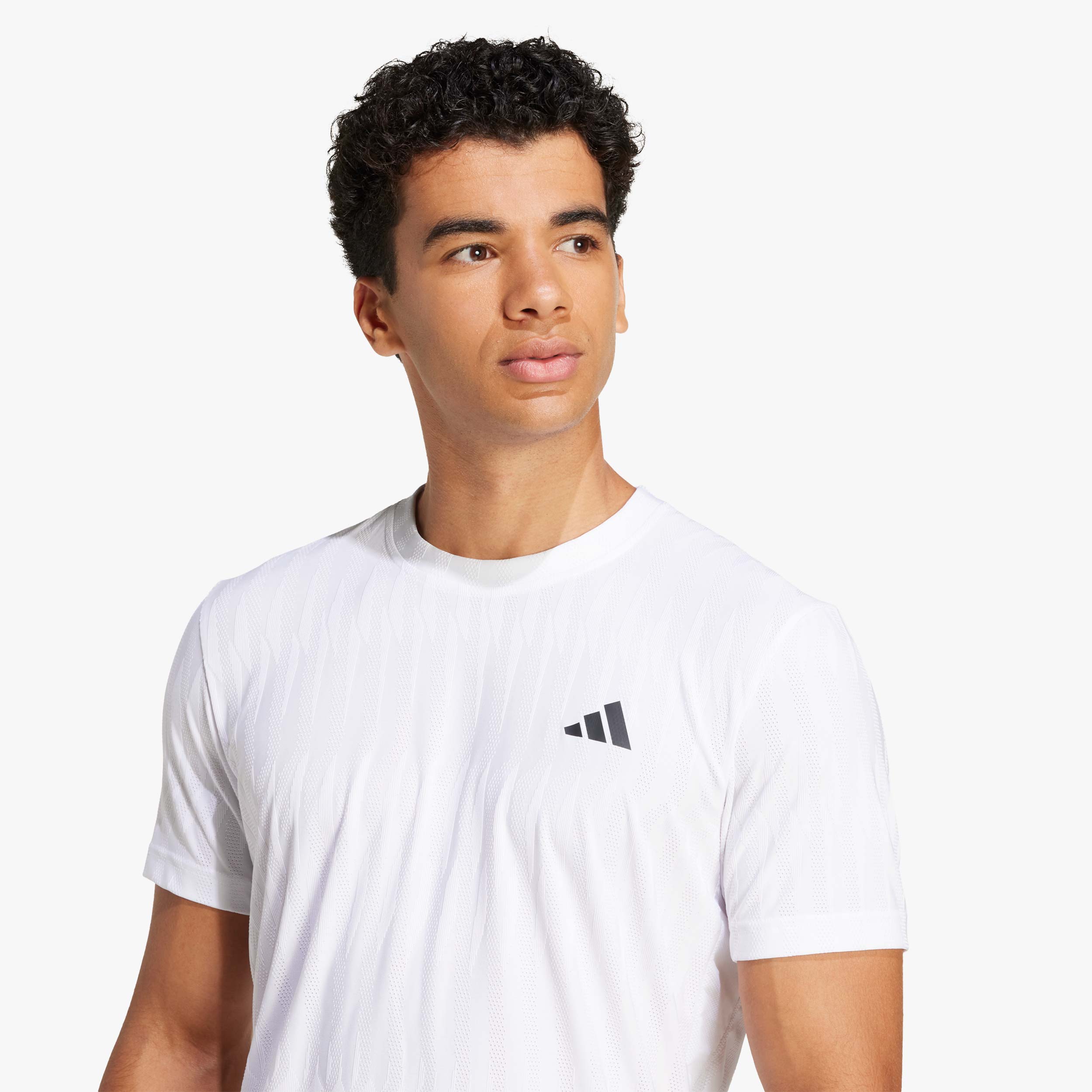 adidas Polera de tenis FreeLift Pro Climacool+, BLANCO, hi-res