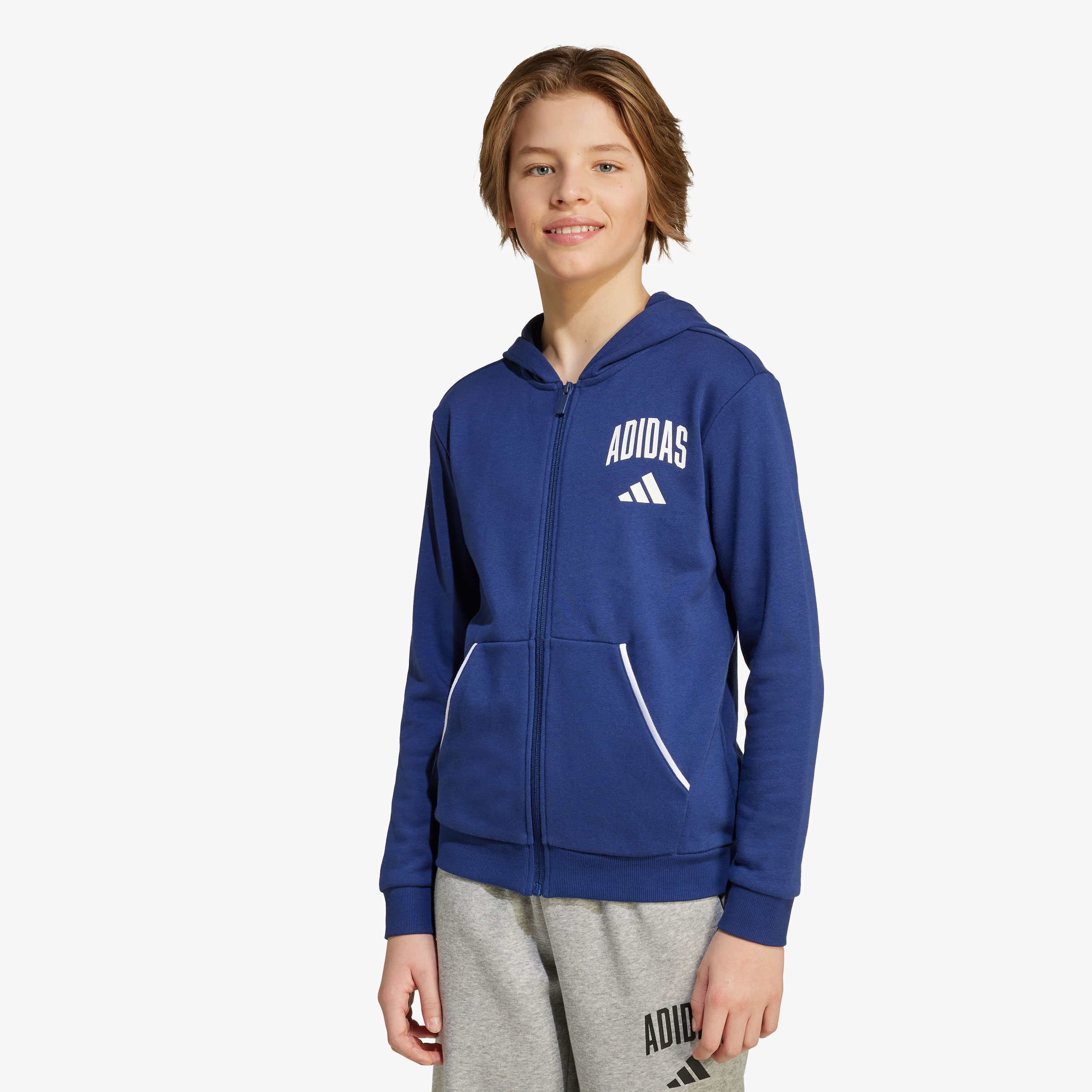 adidas Chaqueta Essentials Ni&ntilde;os, AZUL, hi-res