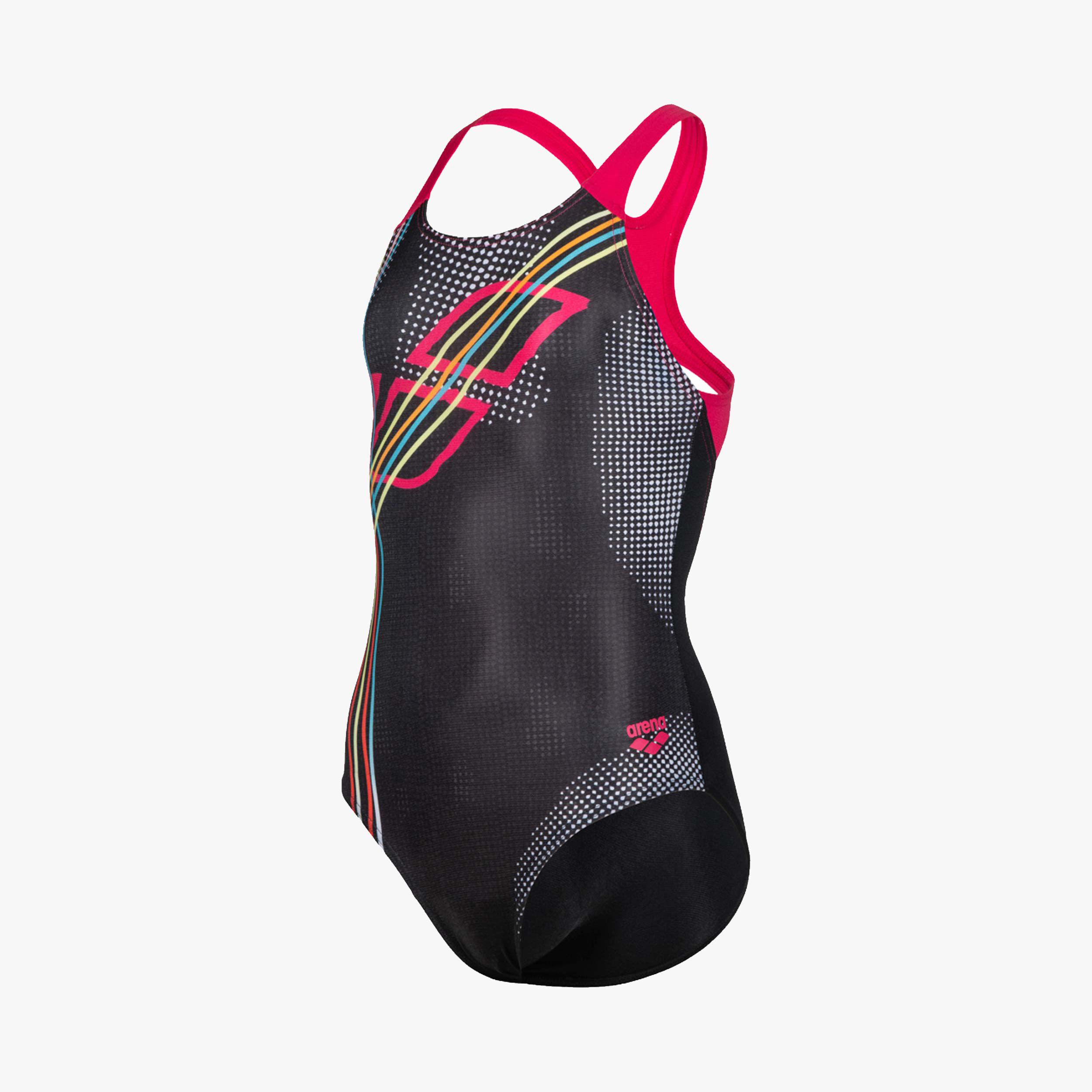 Arena Traje de Ba&ntilde;o Pro Back Placement, NEGRO, hi-res