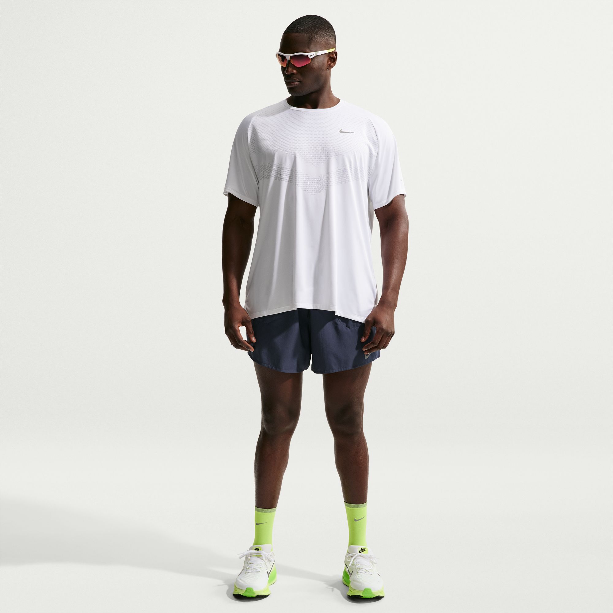 Nike Polera Stride, BLANCO, hi-res