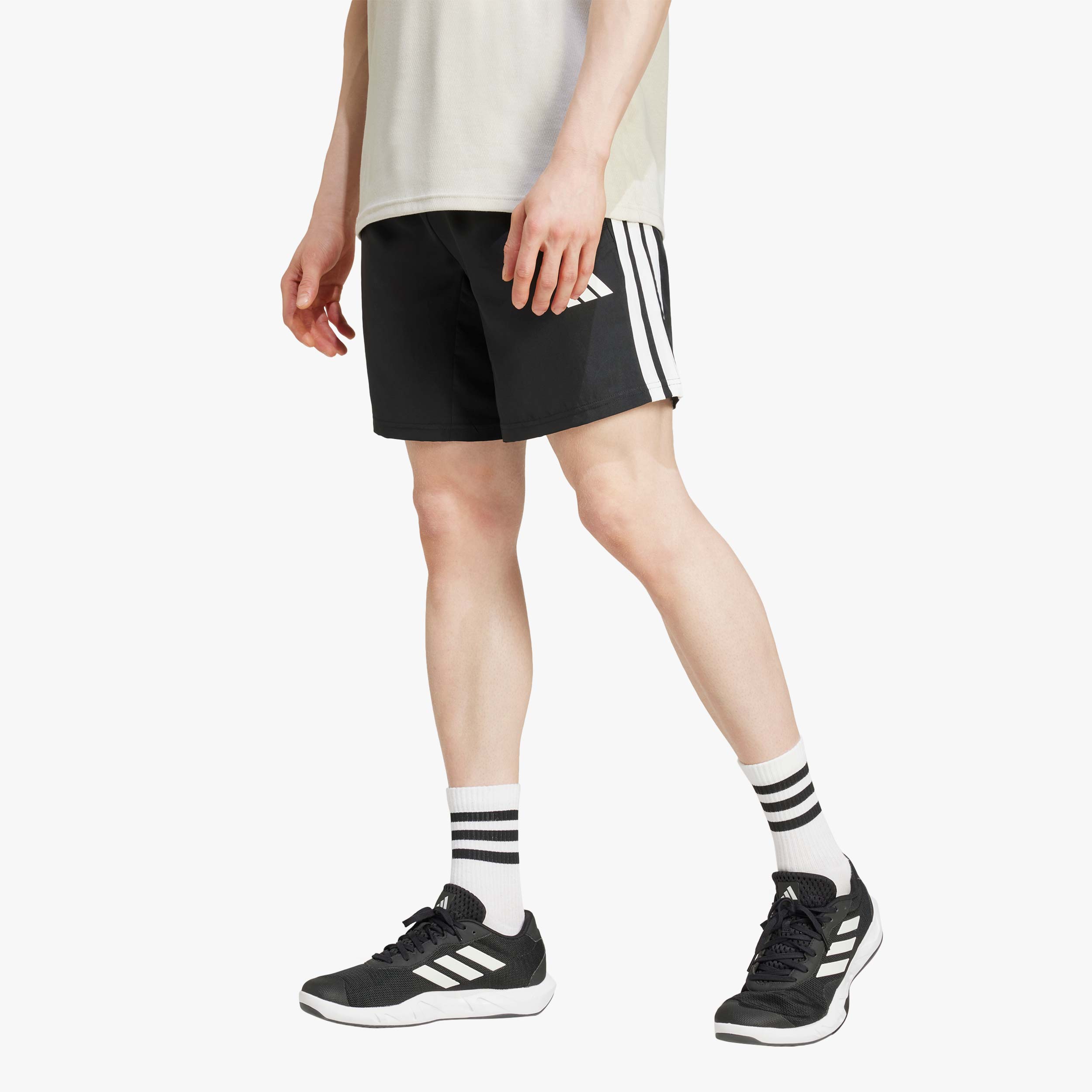 adidas Shorts Essentials Training Woven 3 Bandas, NEGRO, hi-res