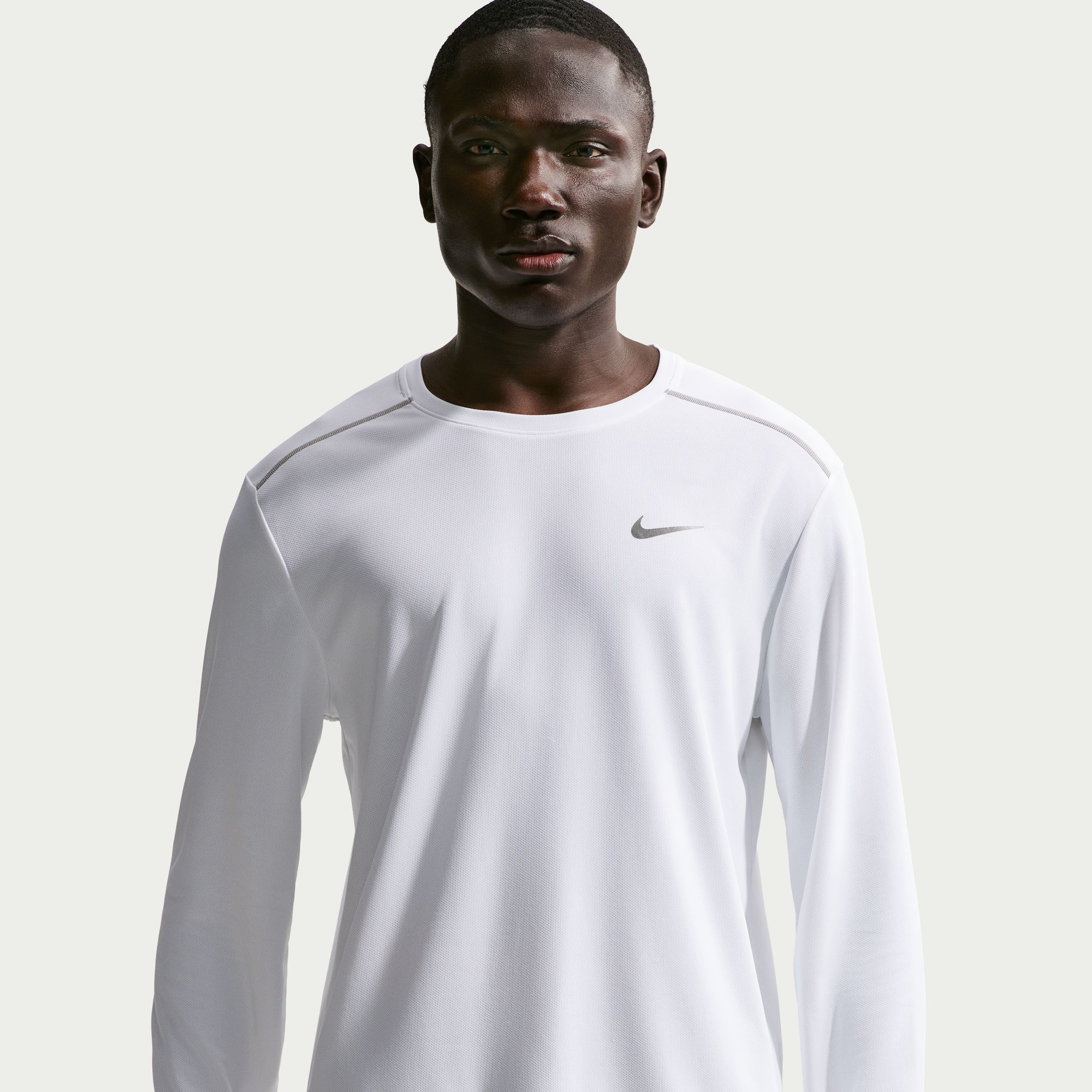Nike Polera Miler, BLANCO, hi-res