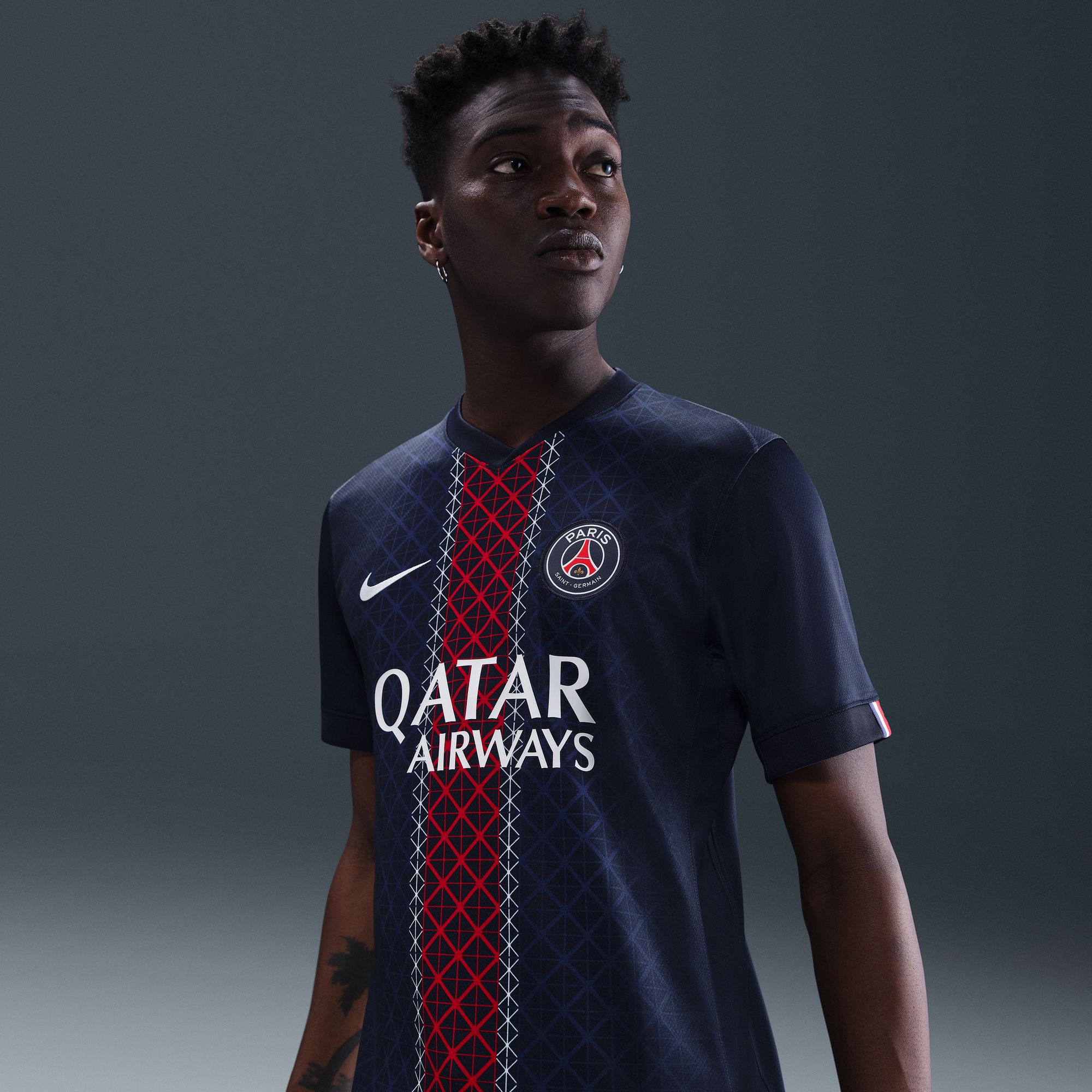Nike Paris Saint-Germain 2025/26 Stadium Home, AZUL, hi-res