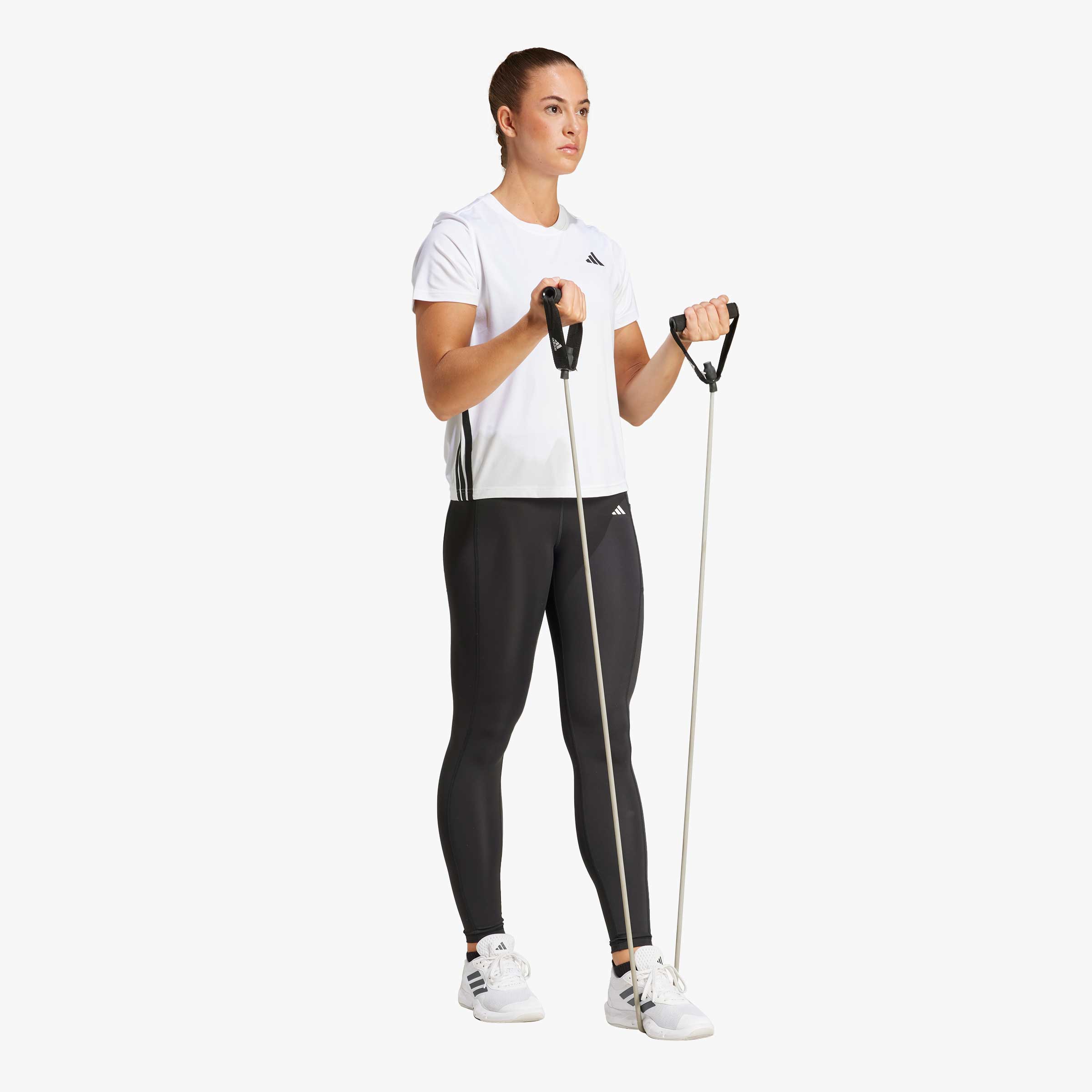 adidas Polera Train Essentials 3 Tiras, BLANCO, hi-res