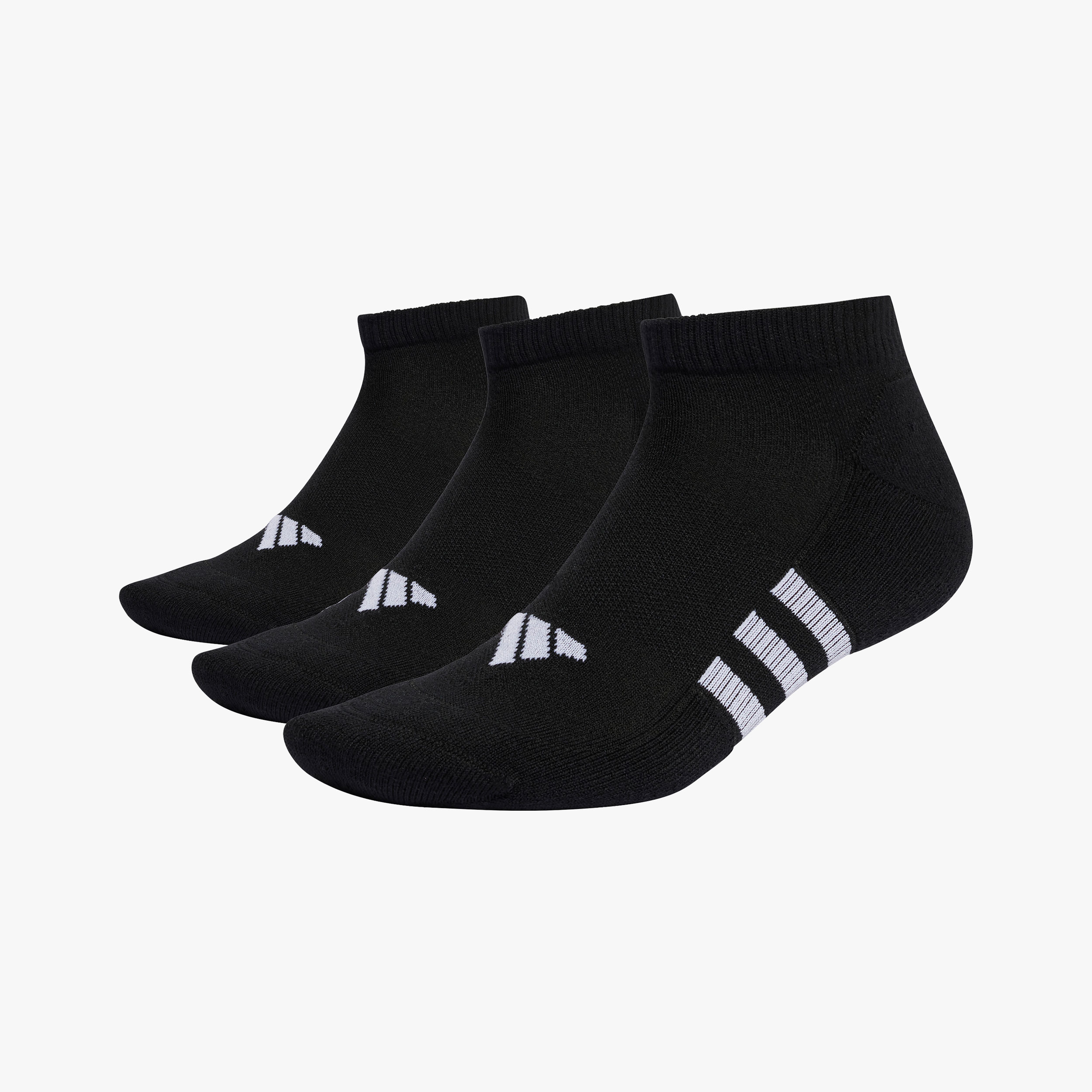 adidas Calcetines Performance Cushioned Invisibles 3 Pares, NEGRO, hi-res