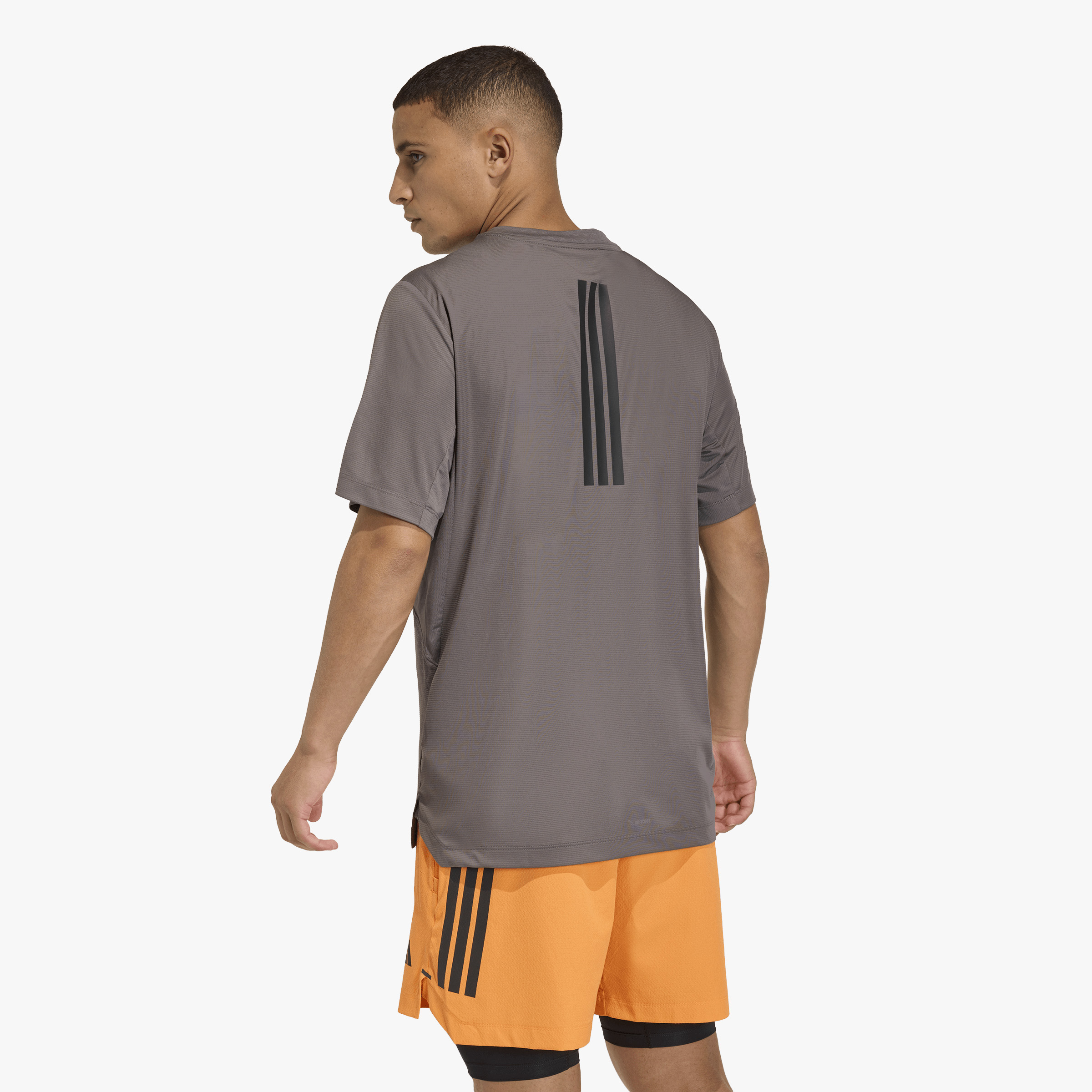 adidas Polera D4T Primelift 3 Stripes, GRIS, hi-res