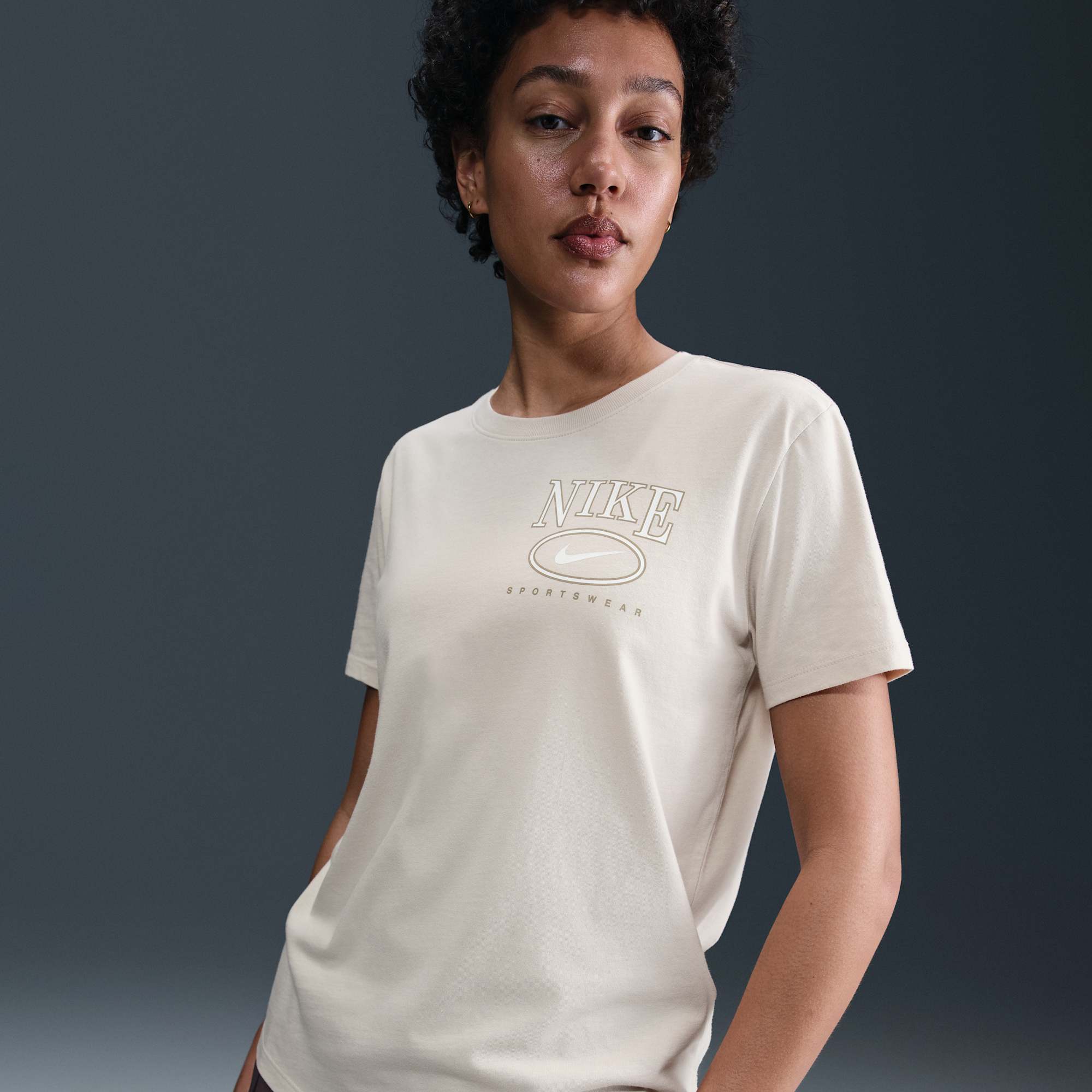 Nike Polera Sportswear Club, BLANCO, hi-res