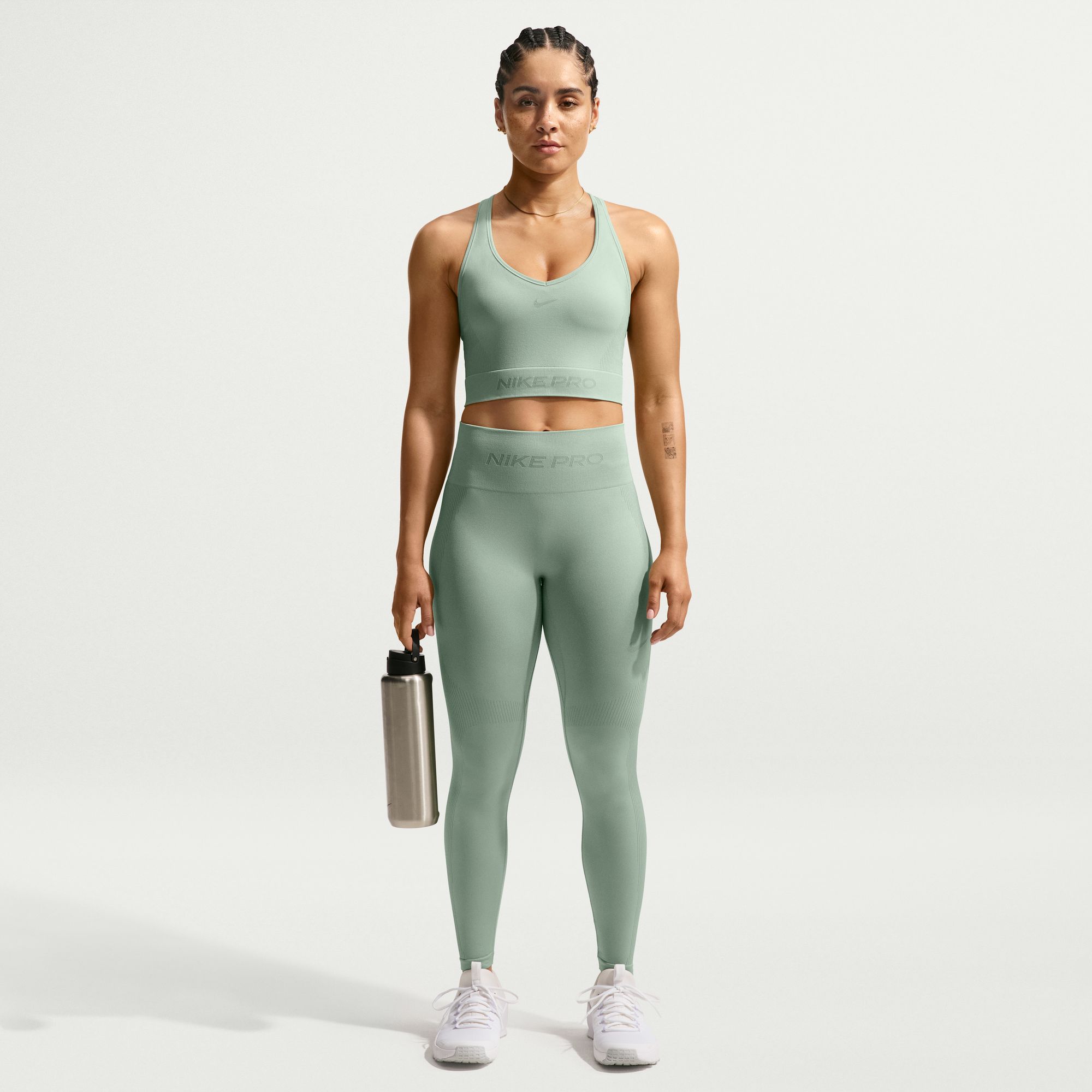 Nike Calzas Pro Seamless, NEGRO, hi-res