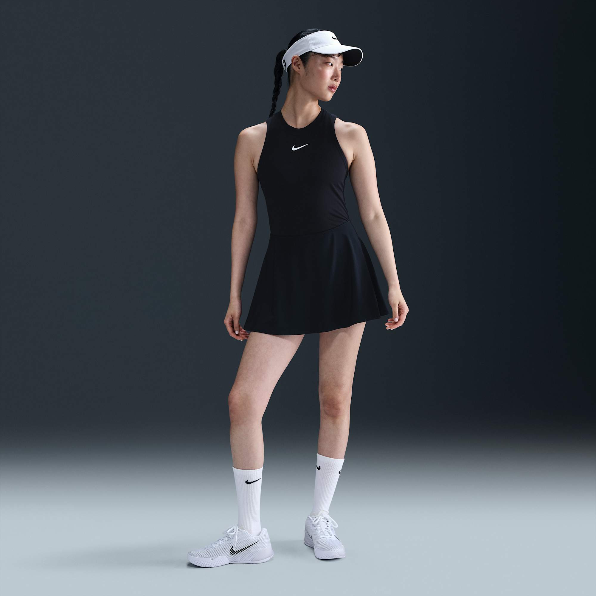 Nike Falda Victory, NEGRO, hi-res