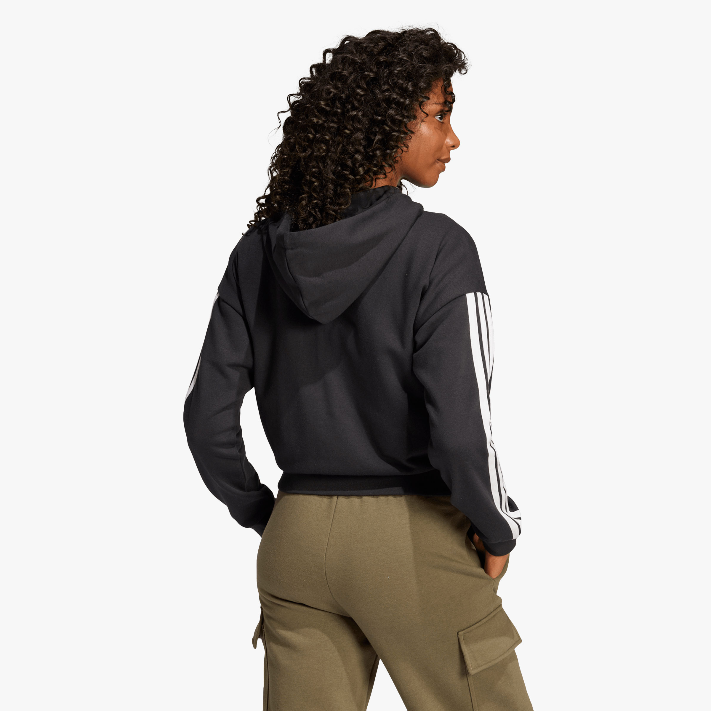 adidas Chaqueta Essentials French Terry 3 bandas, NEGRO, hi-res