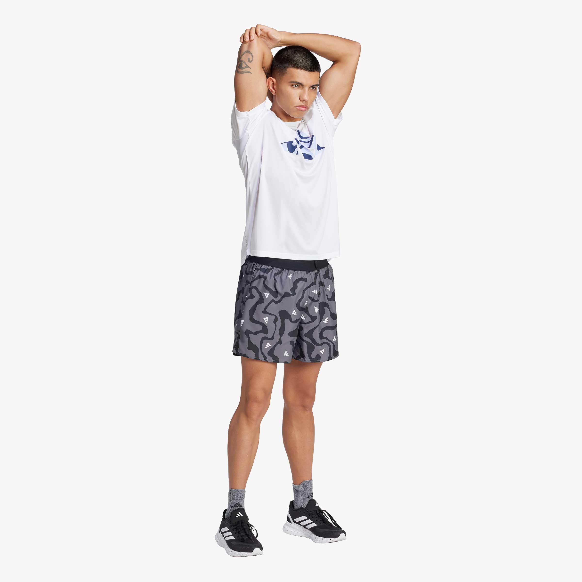 adidas Shorts Run It Brand Love, NEGRO, hi-res