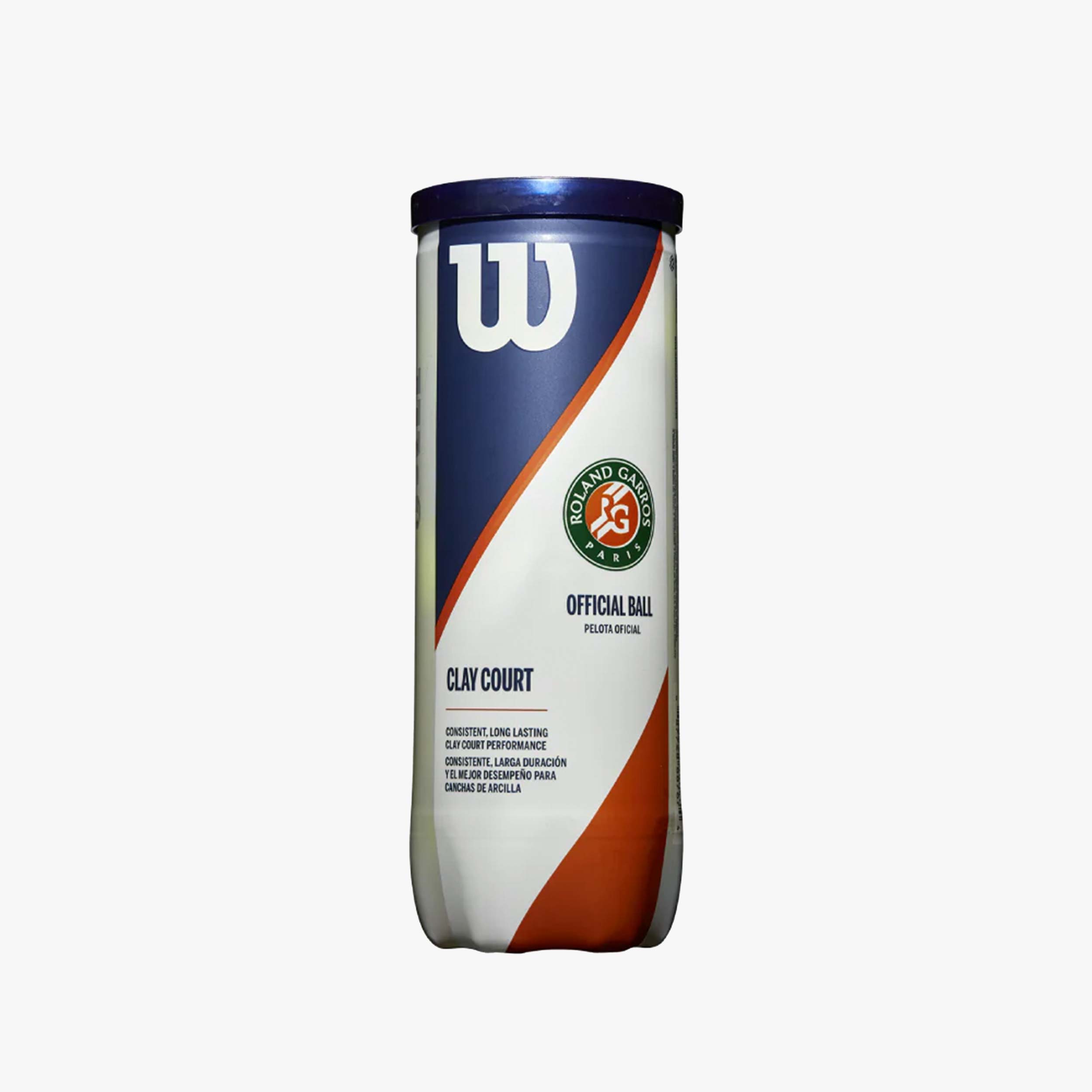 Wilson Pelota de Tenis Roland Garros Clay x3, AMARILLO, hi-res