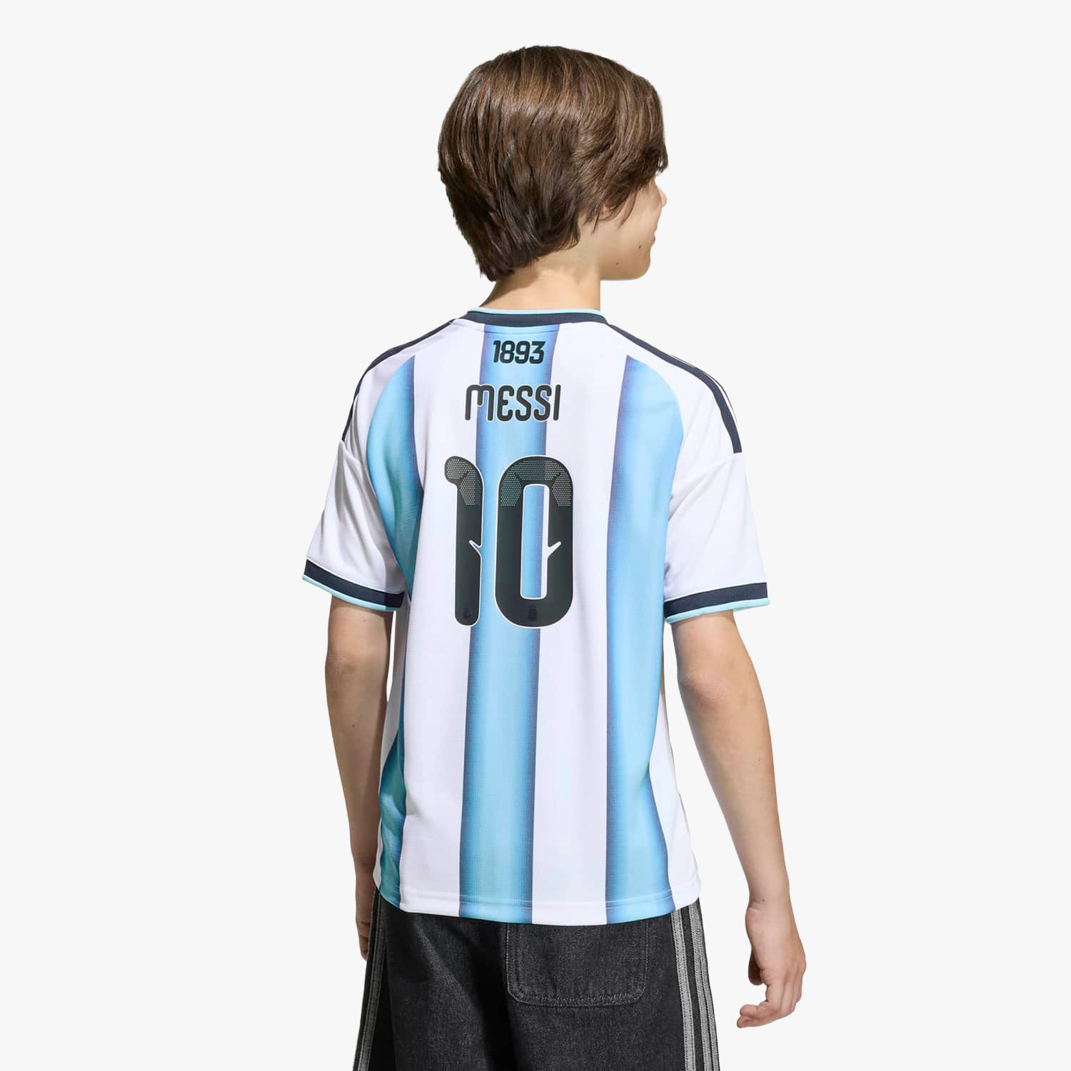 adidas Camiseta Local Selecci&oacute;n Argentina 26 Messi Ni&ntilde;os, BLANCO, hi-res