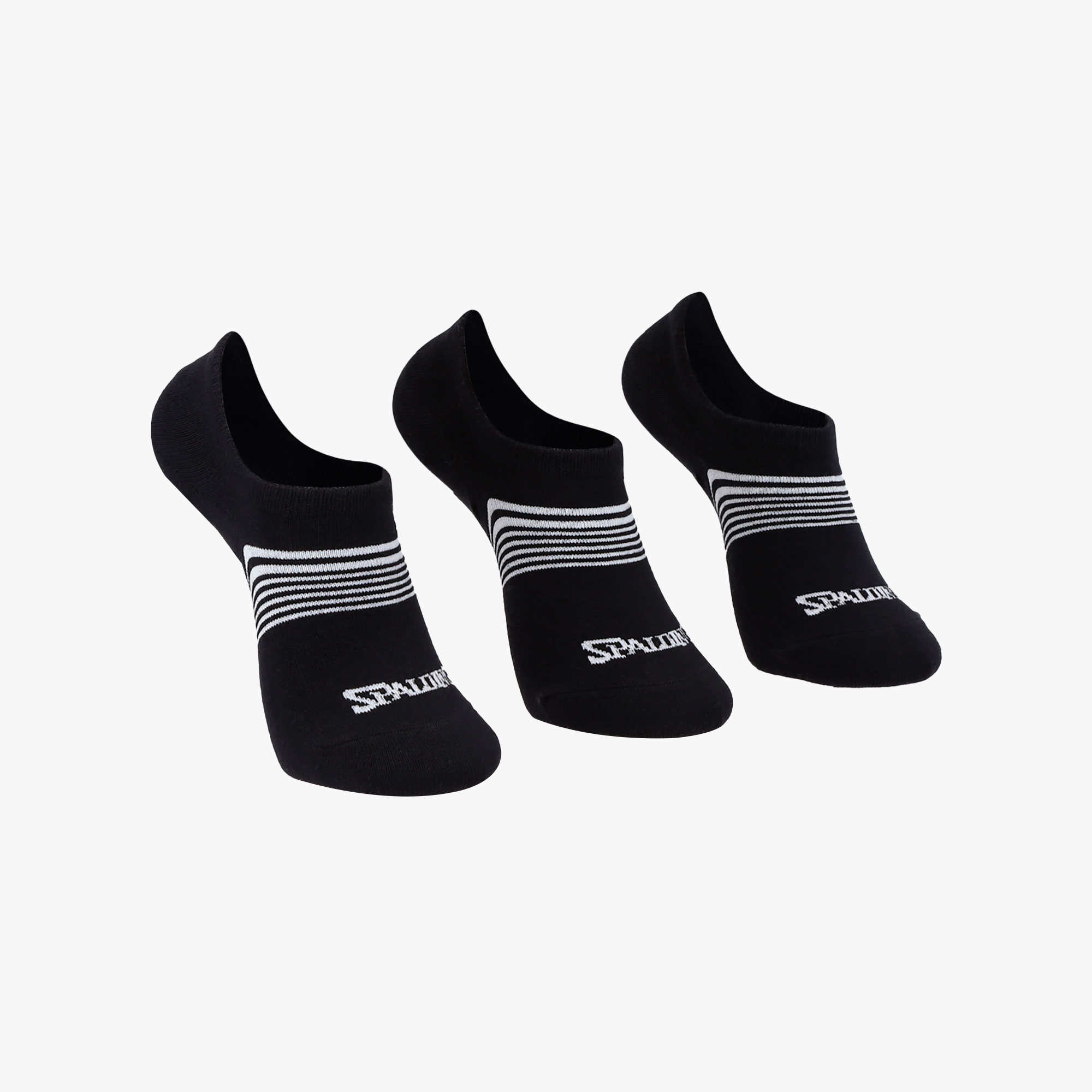 Spalding Calcetines Invisibles 1 Par, NEGRO, hi-res