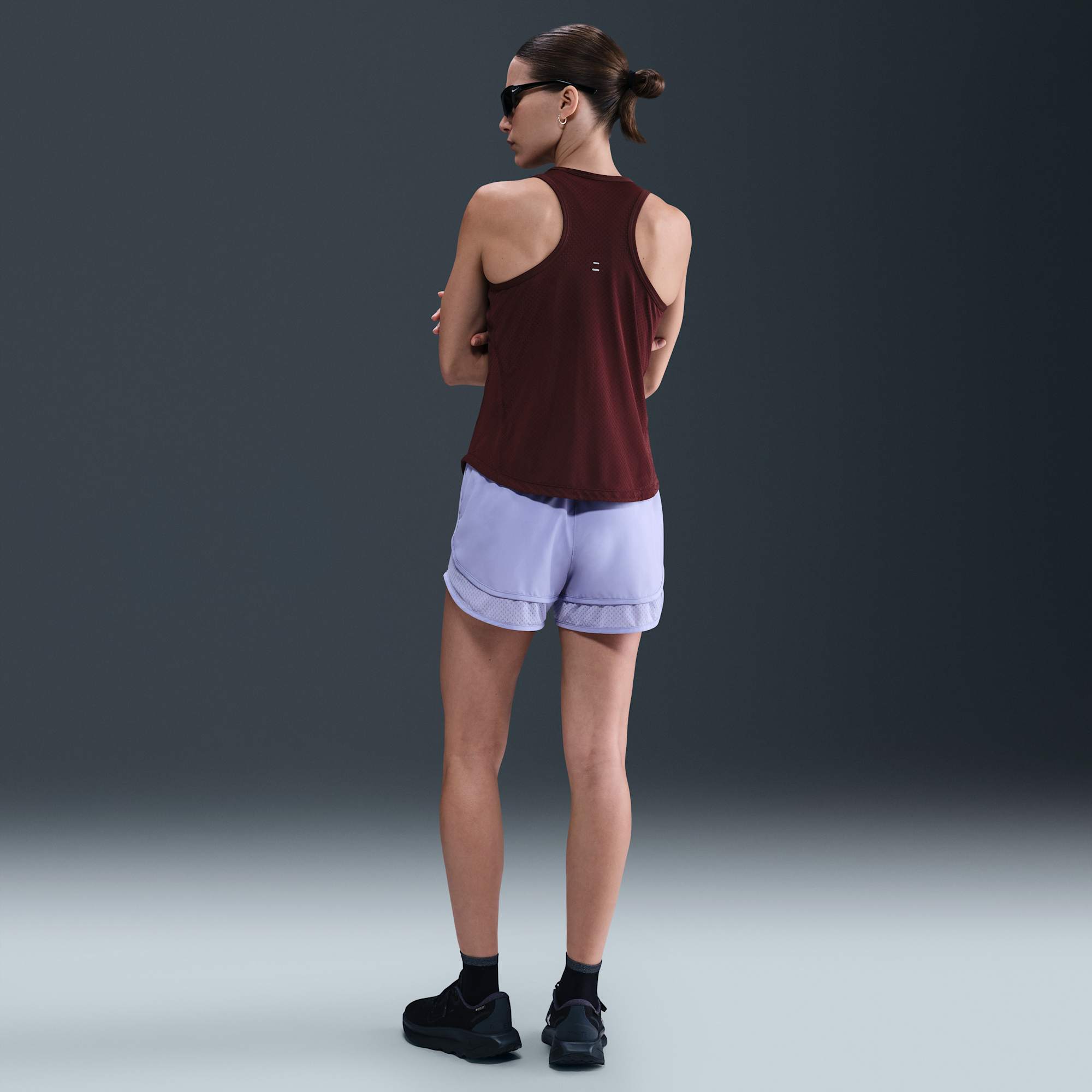 Nike Polera Tempo, ROJO, hi-res