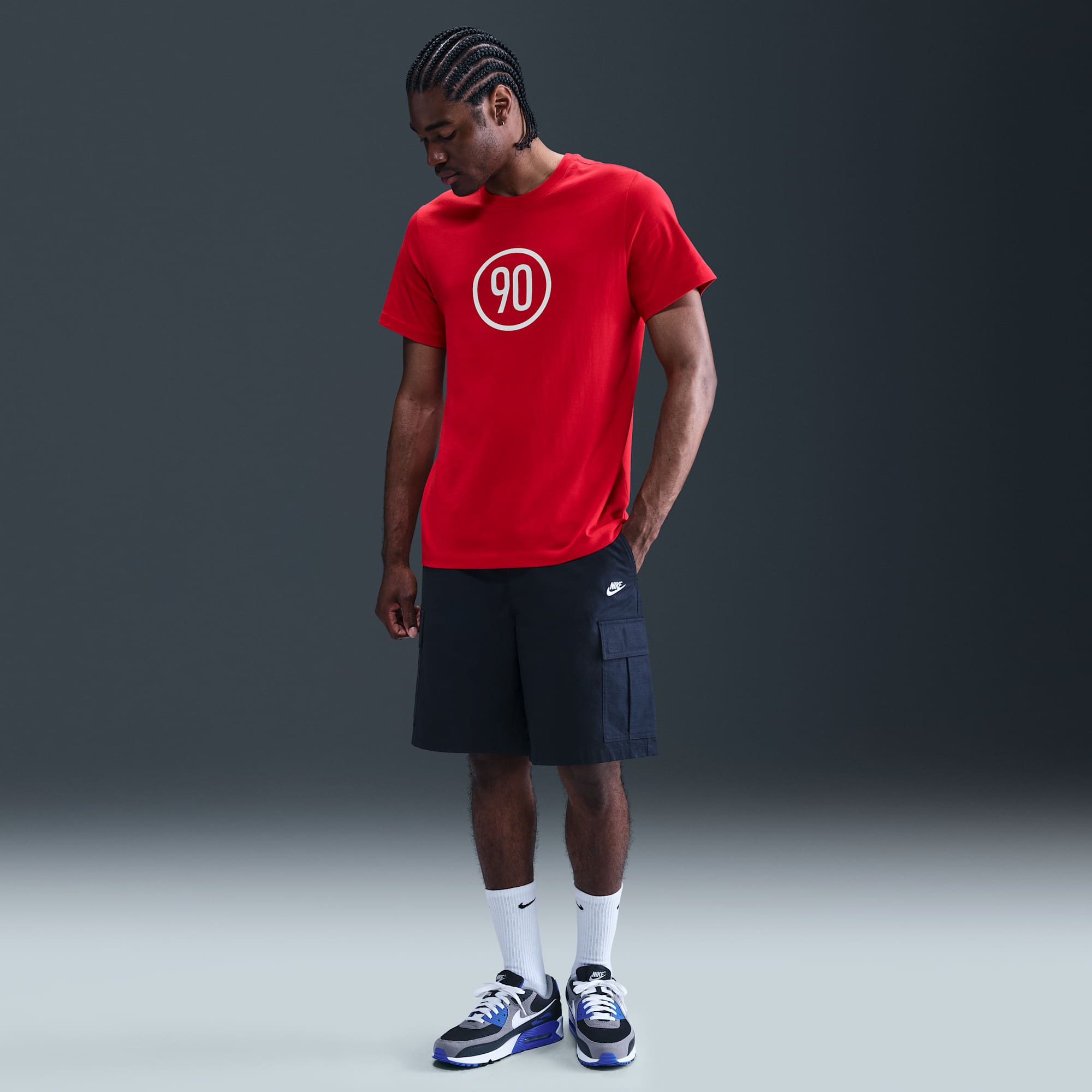 Nike Polera Total 90, ROJO, hi-res