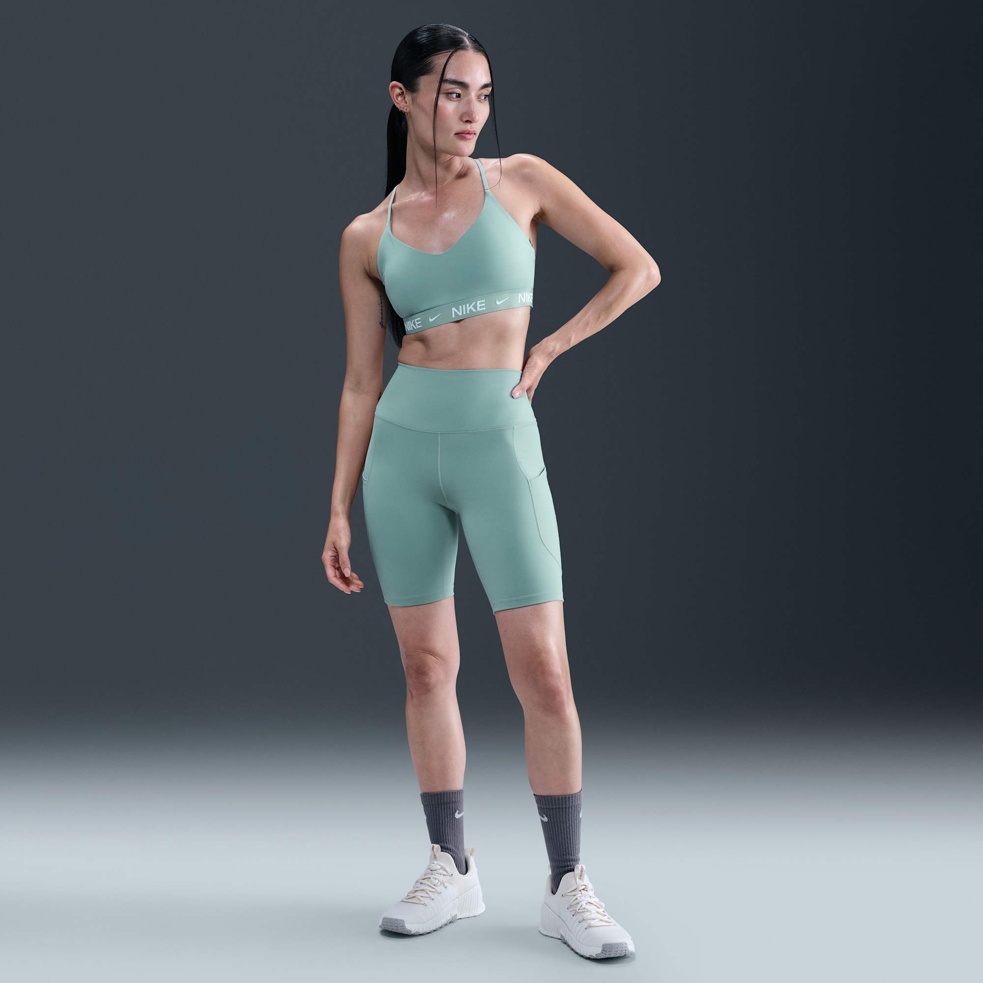 Nike Top Deportivo Indy Light Support, NEGRO, hi-res
