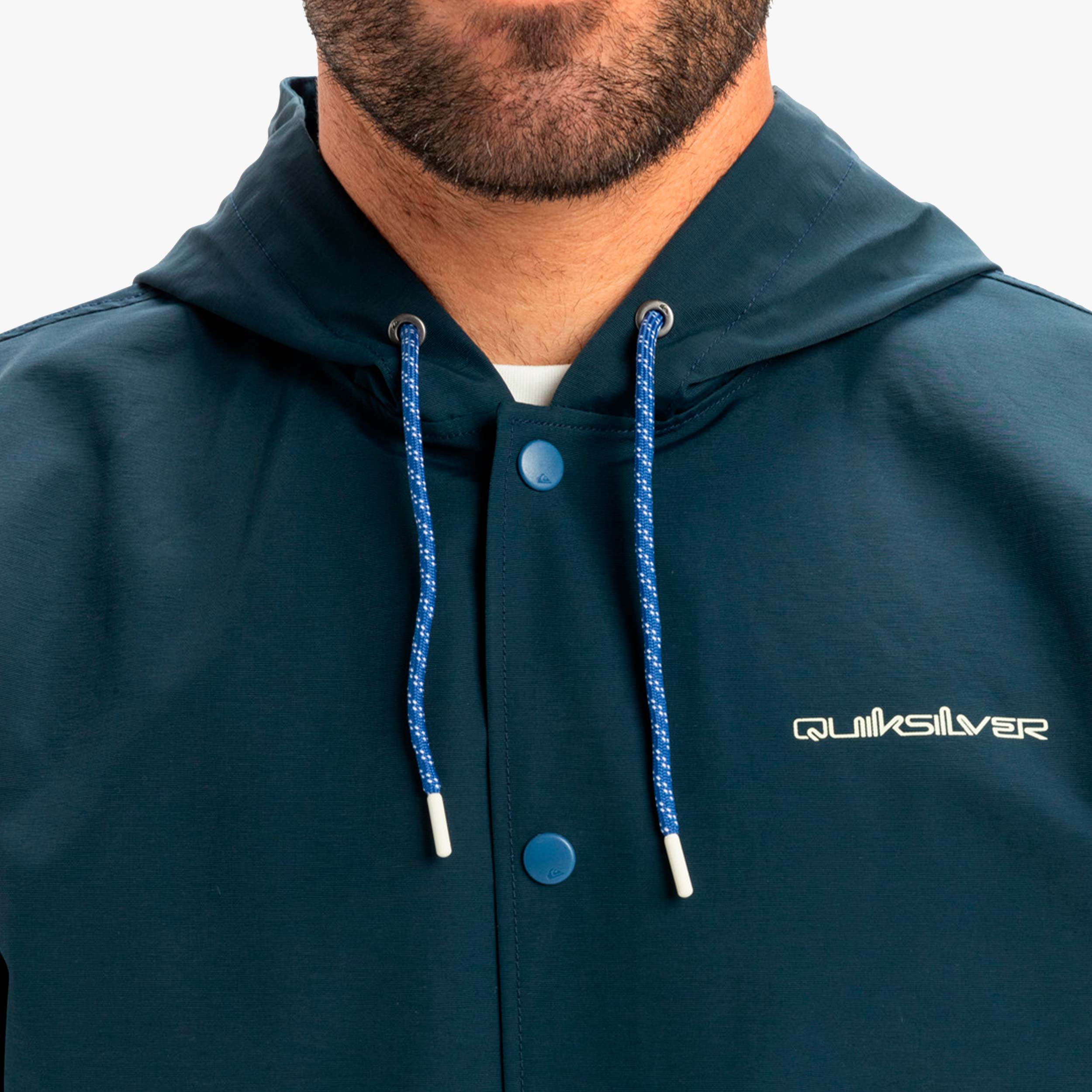 Quiksilver Chaqueta Rain Cloud, AZUL, hi-res