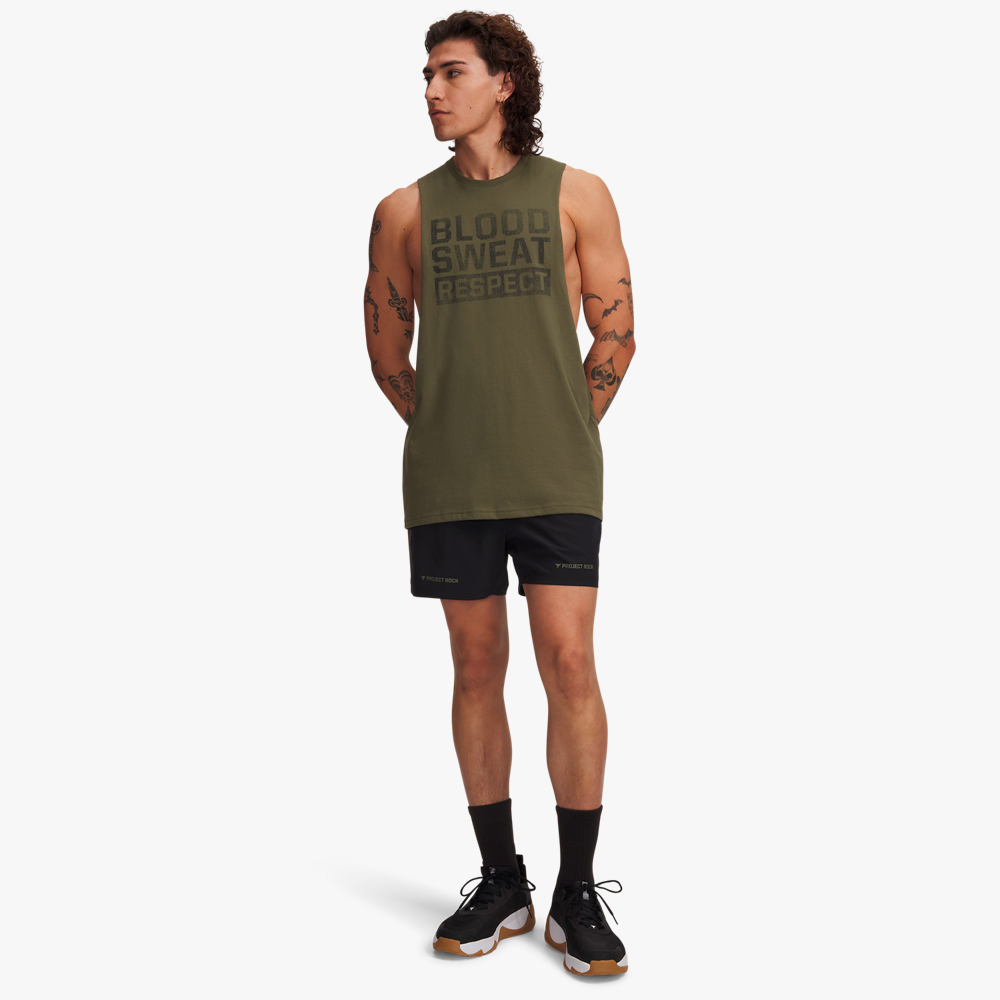 Under Armour Shorts Project Rock Ultimate, NEGRO, hi-res