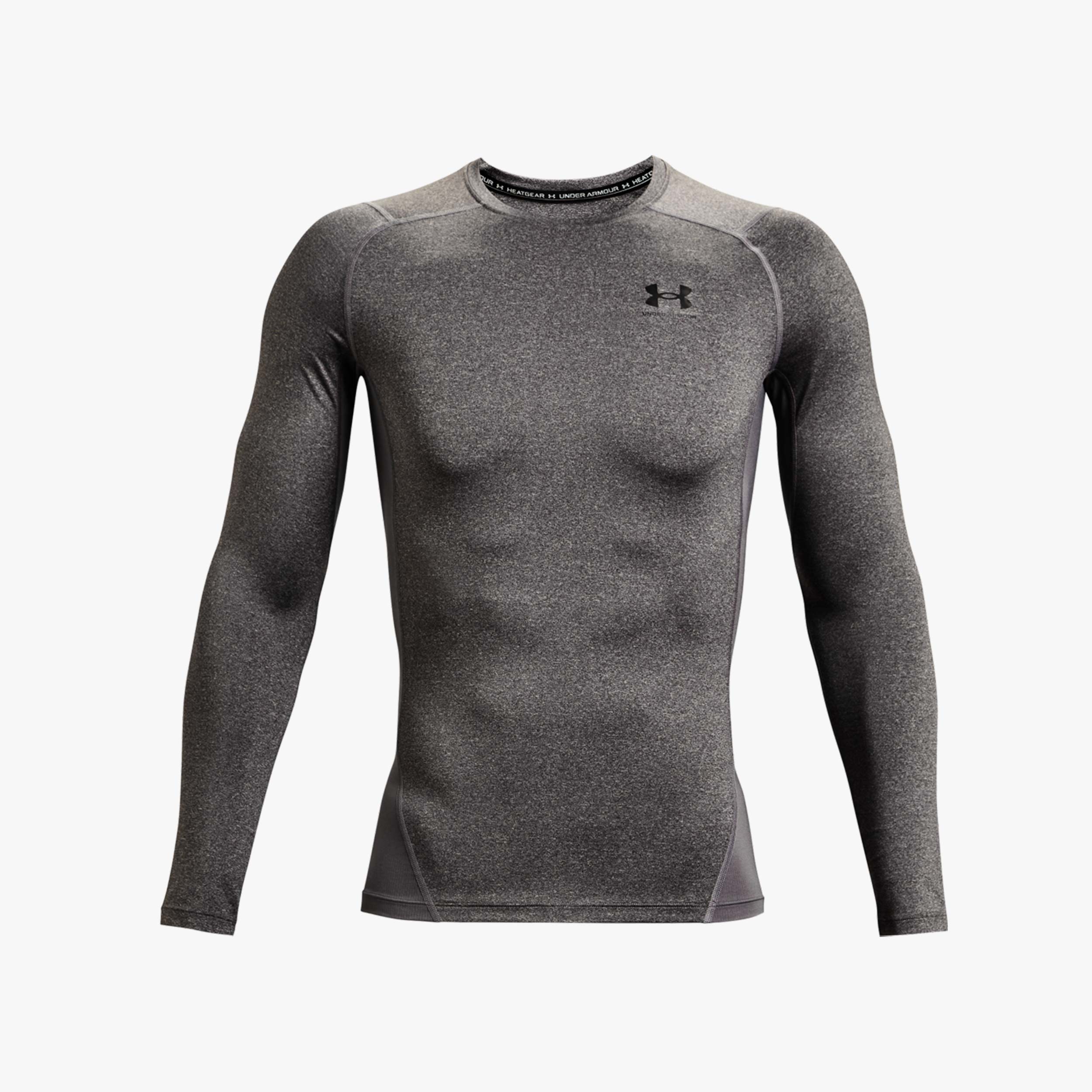 Under Armour Polera HeatGear, GRIS, hi-res