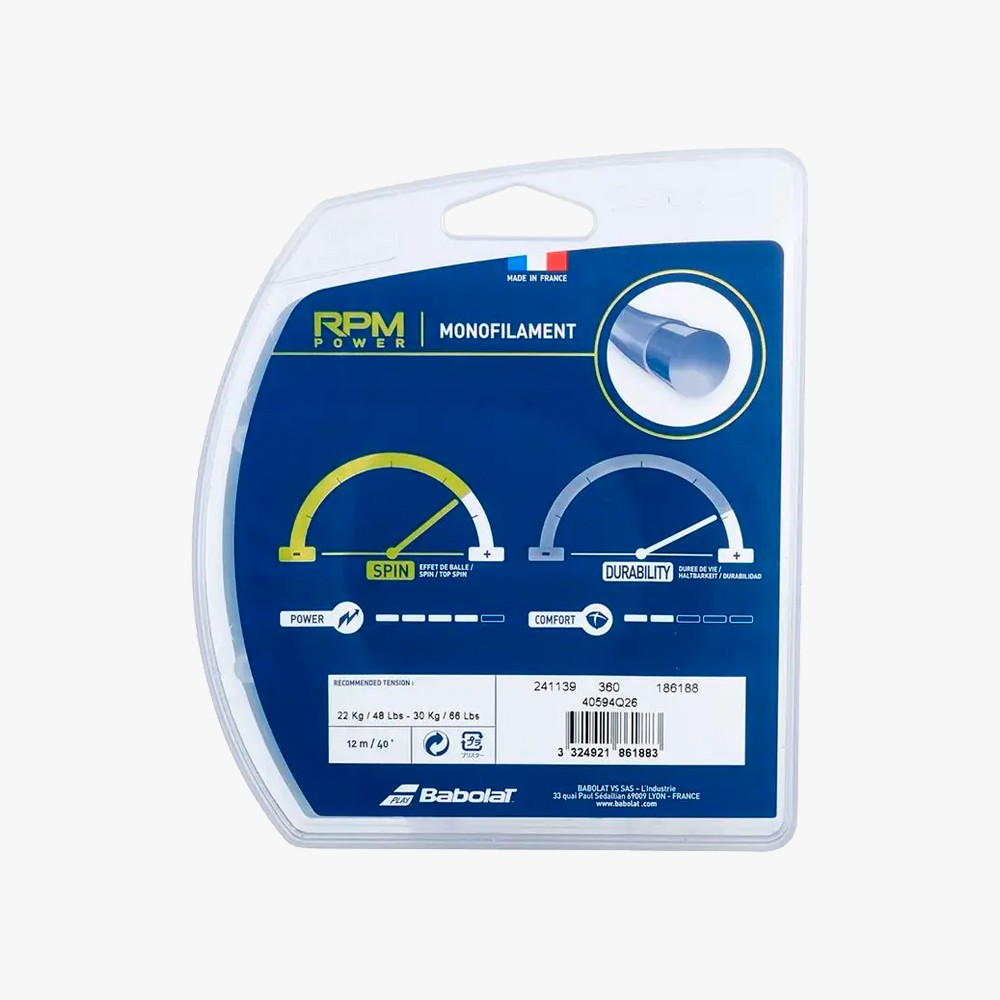 Babolat Cuerda Tenis RPM Power 12 mt, SURTIDO, hi-res